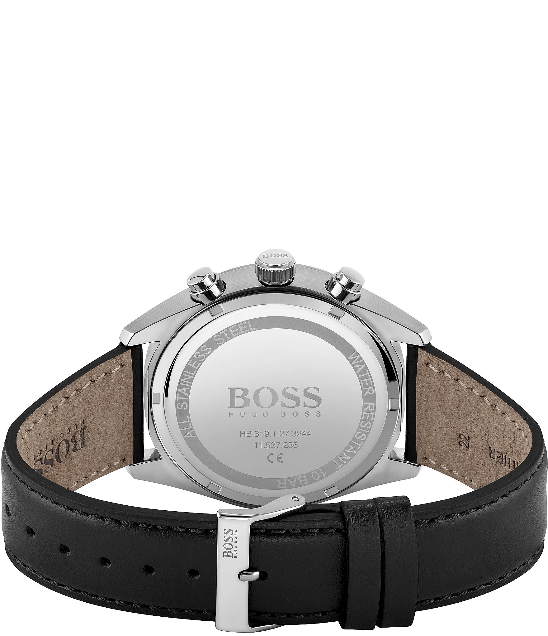 Hugo Boss Men's Champion Chronograph Leather Strap Watch