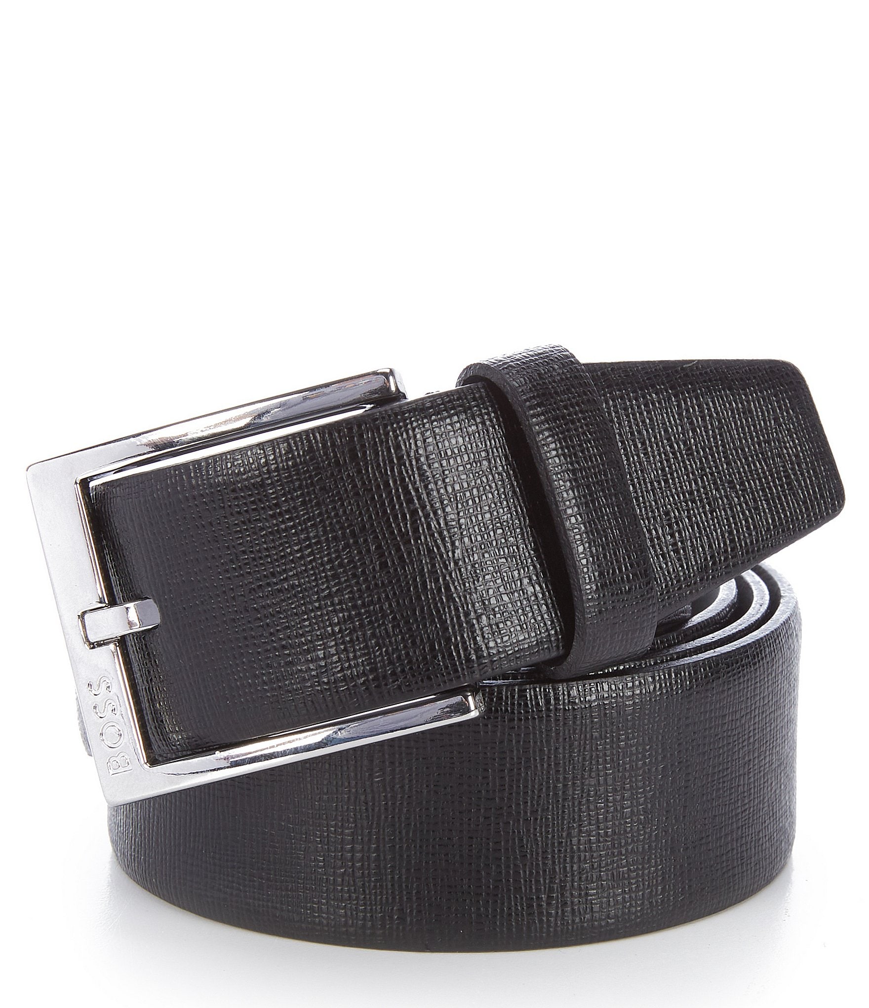 Torino Leather Company Stitched Edge Italian Leather Belt
