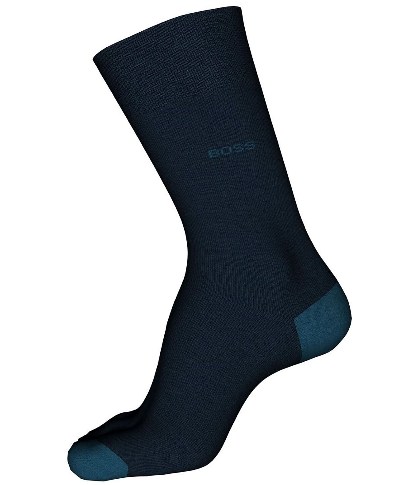 Hugo Boss Contrast-Detailed Dress Socks