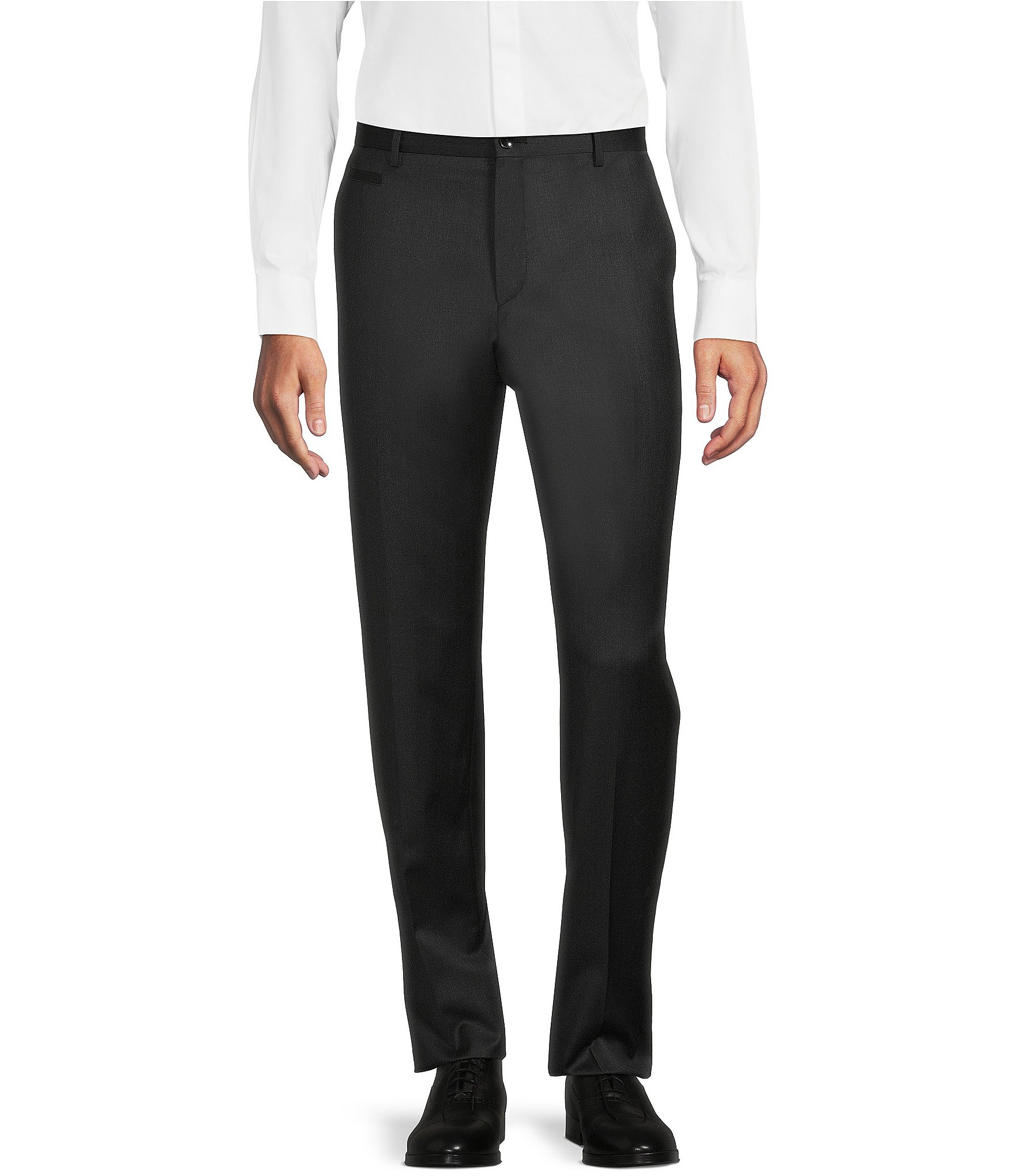 Hugo Boss Genius Slim Fit Flat Front Dress Pants