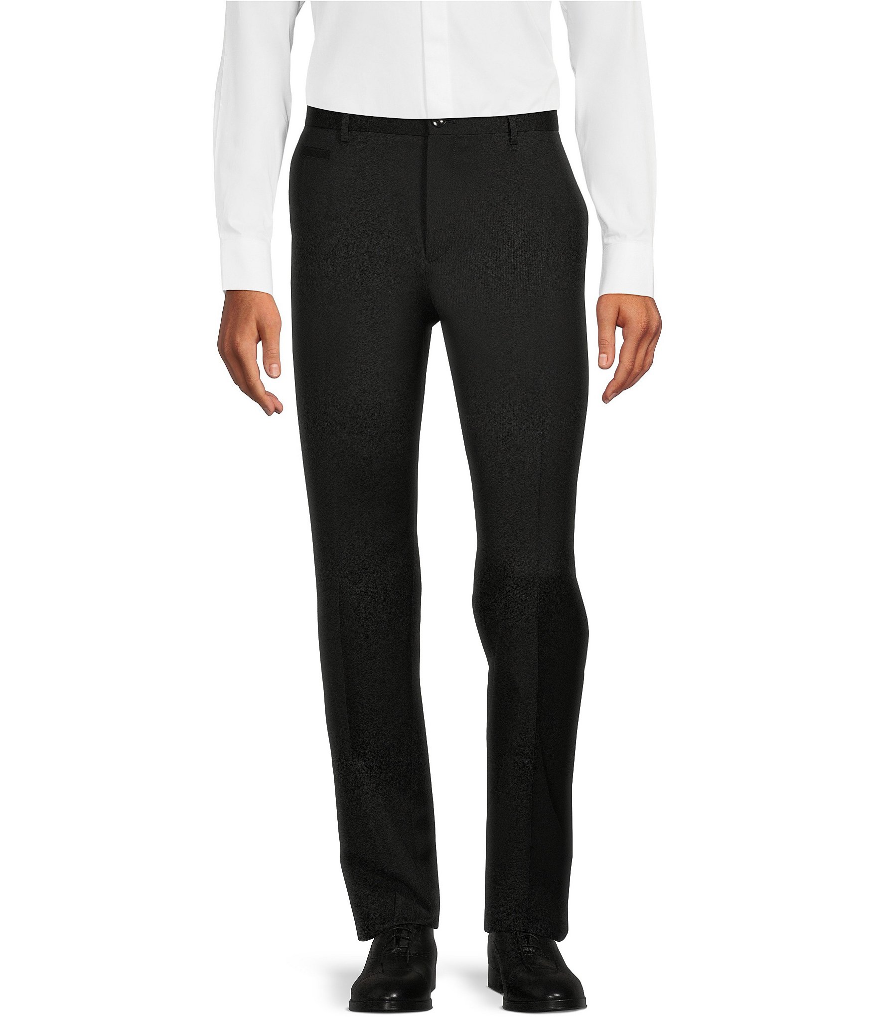 Hugo Boss Genius Slim Fit Flat Front Dress Pants