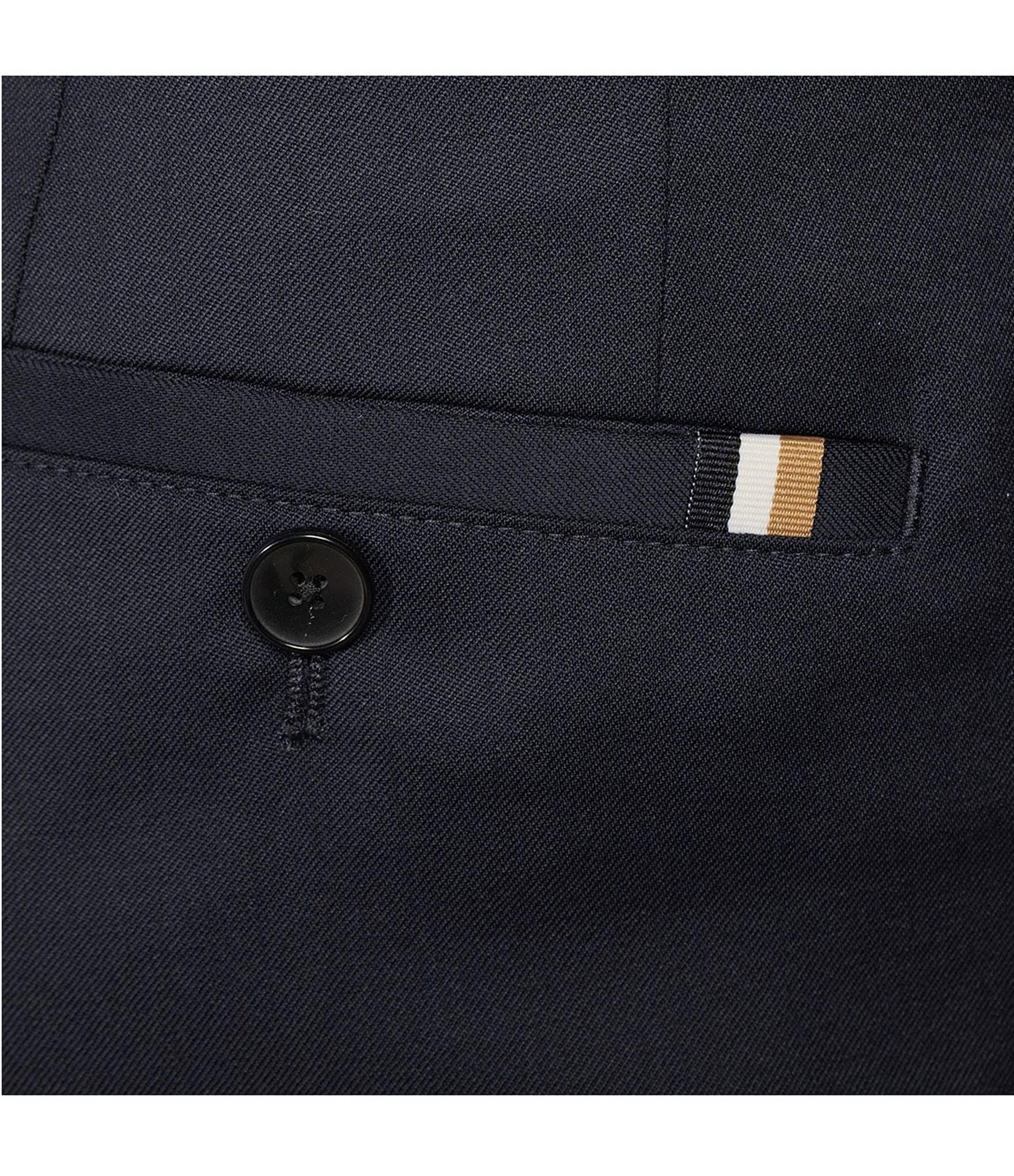 Hugo Boss Genius Slim Fit Flat Front Dress Pants