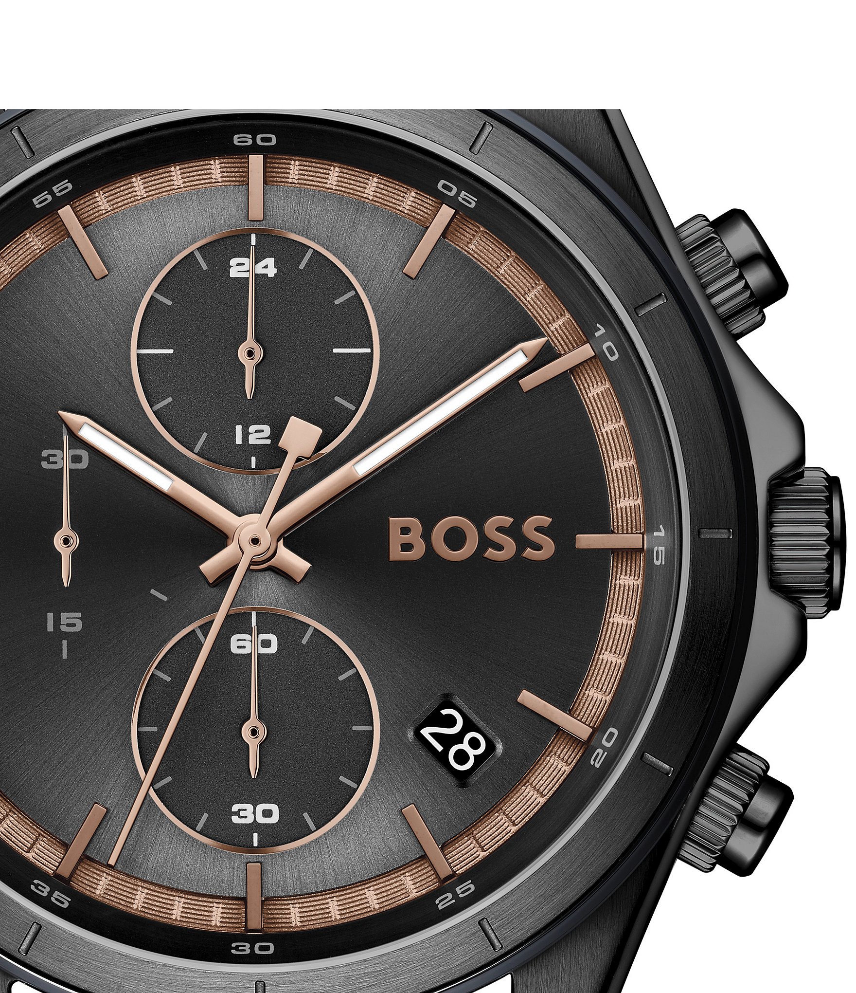 Hugo Boss Men's Bossletic Quartz Chronograph Silicone Strap Watch