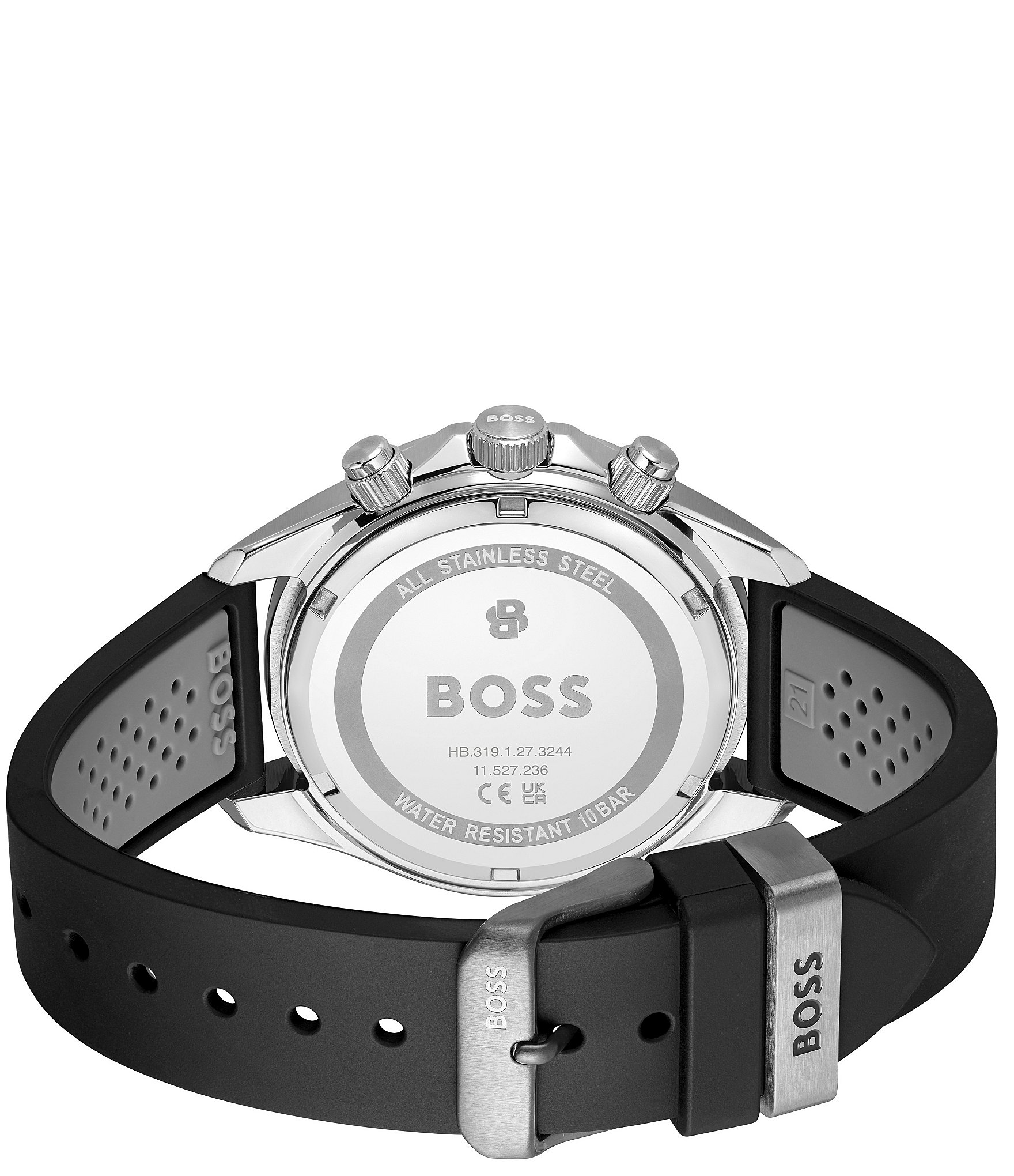 Hugo Boss Men's Bossletic Quartz Chronograph Silicone Strap Watch