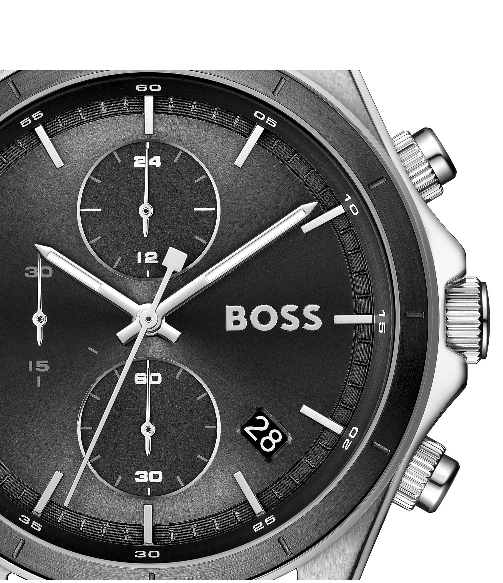Hugo Boss Men's Bossletic Quartz Chronograph Silicone Strap Watch