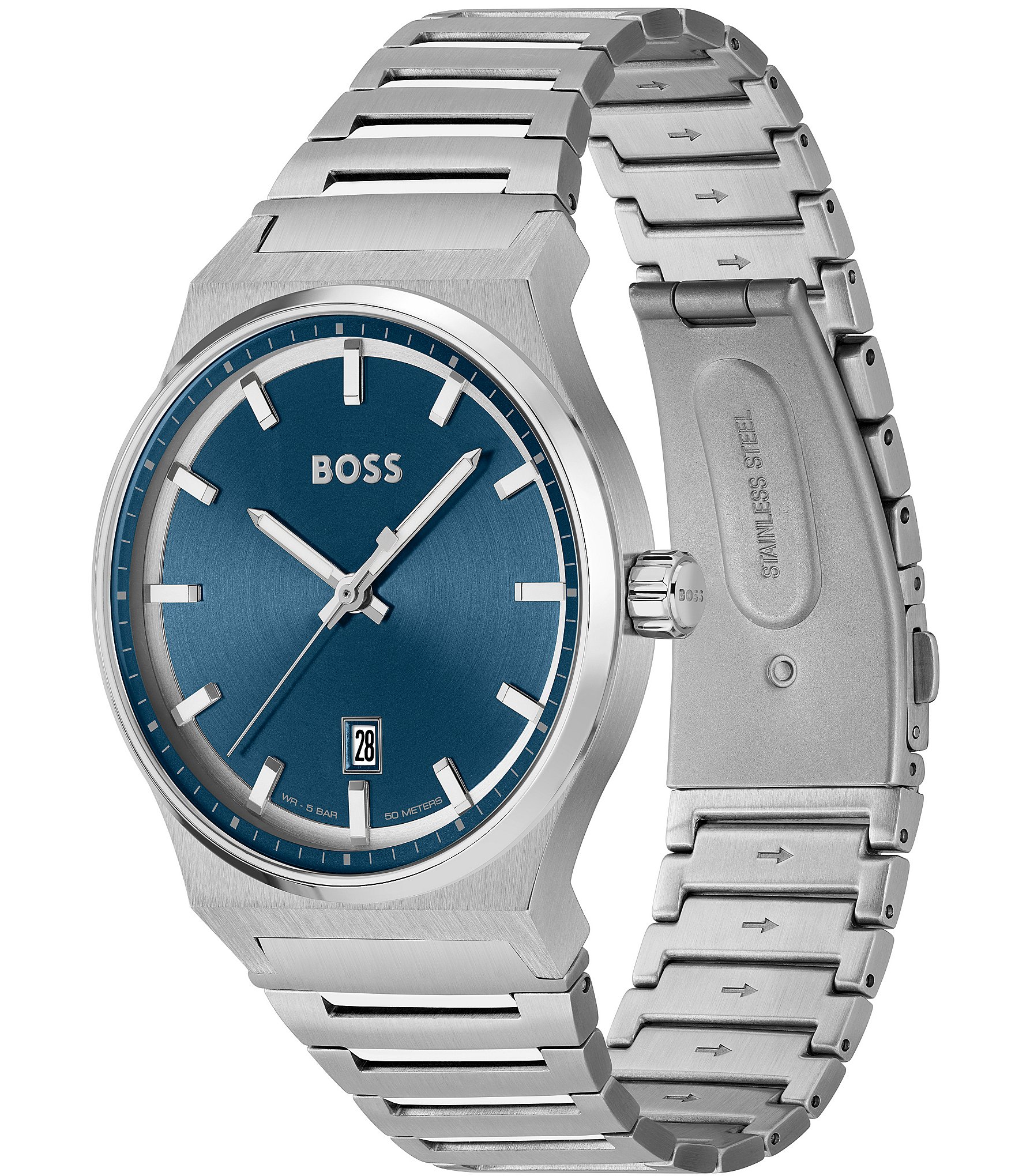 Hugo Boss Men's Candor Quartz Analog Stainless Steel Bracelet Watch