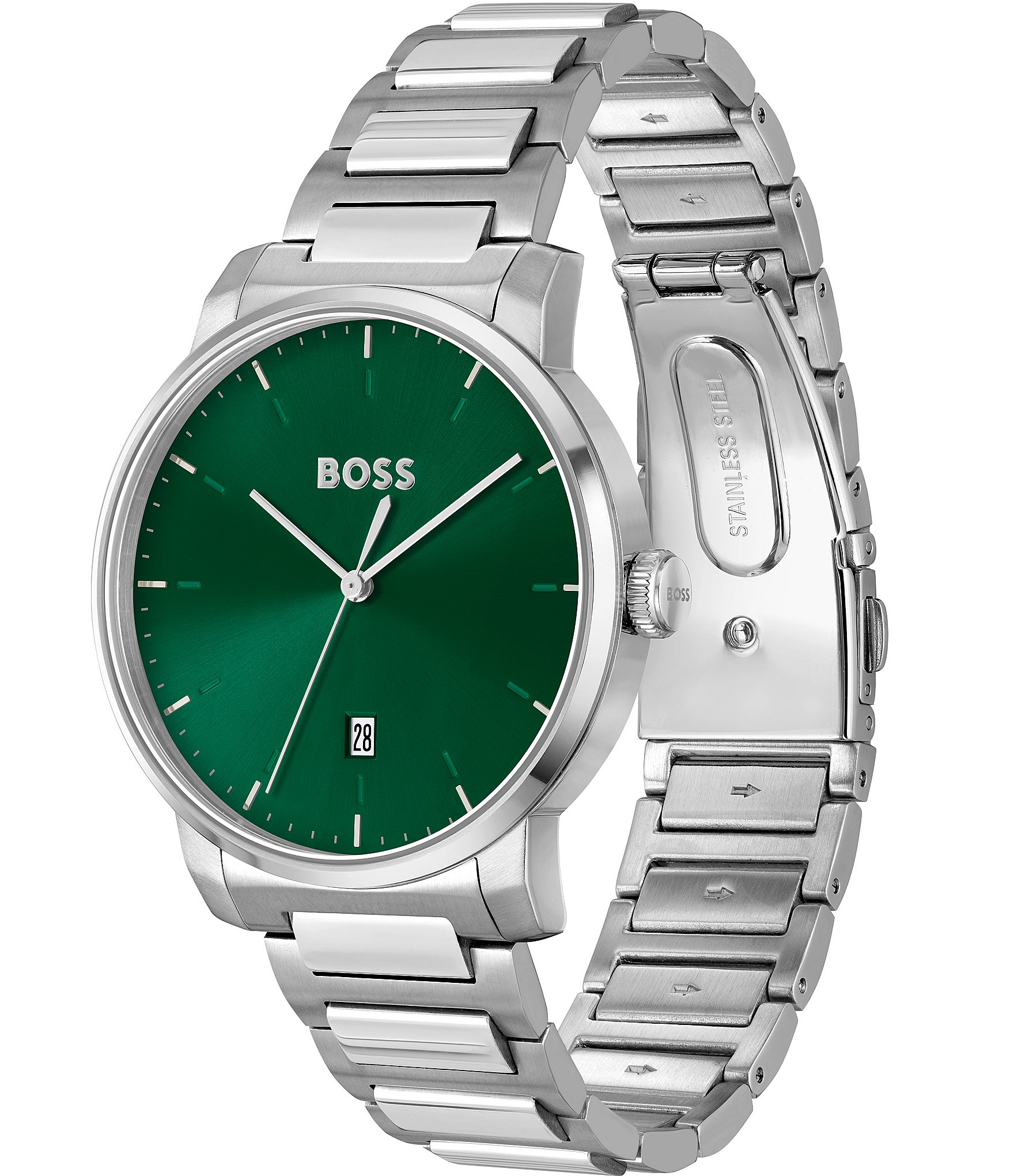 Hugo Boss Men's Dean Quartz Analog Stainless Steel Bracelet Watch