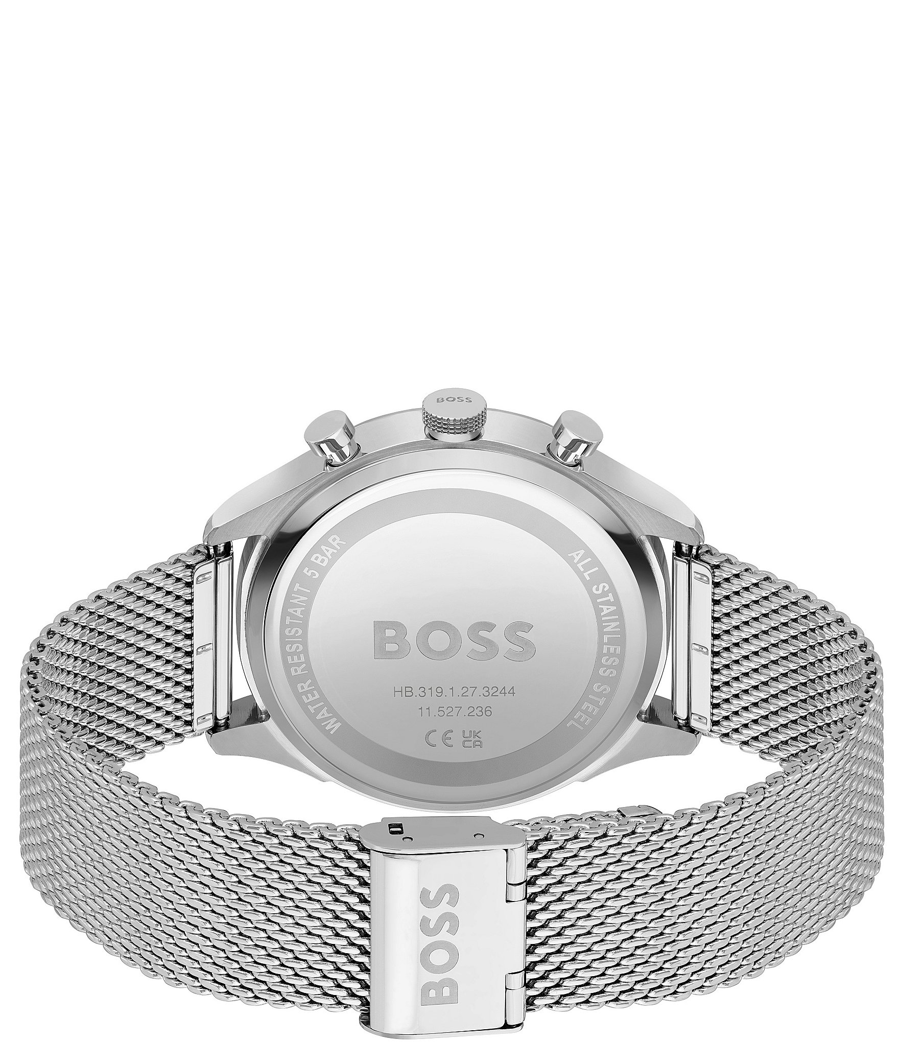 Hugo Boss Men's Gregor Quartz Chronograph Stainless Steel Mesh Bracelet Watch