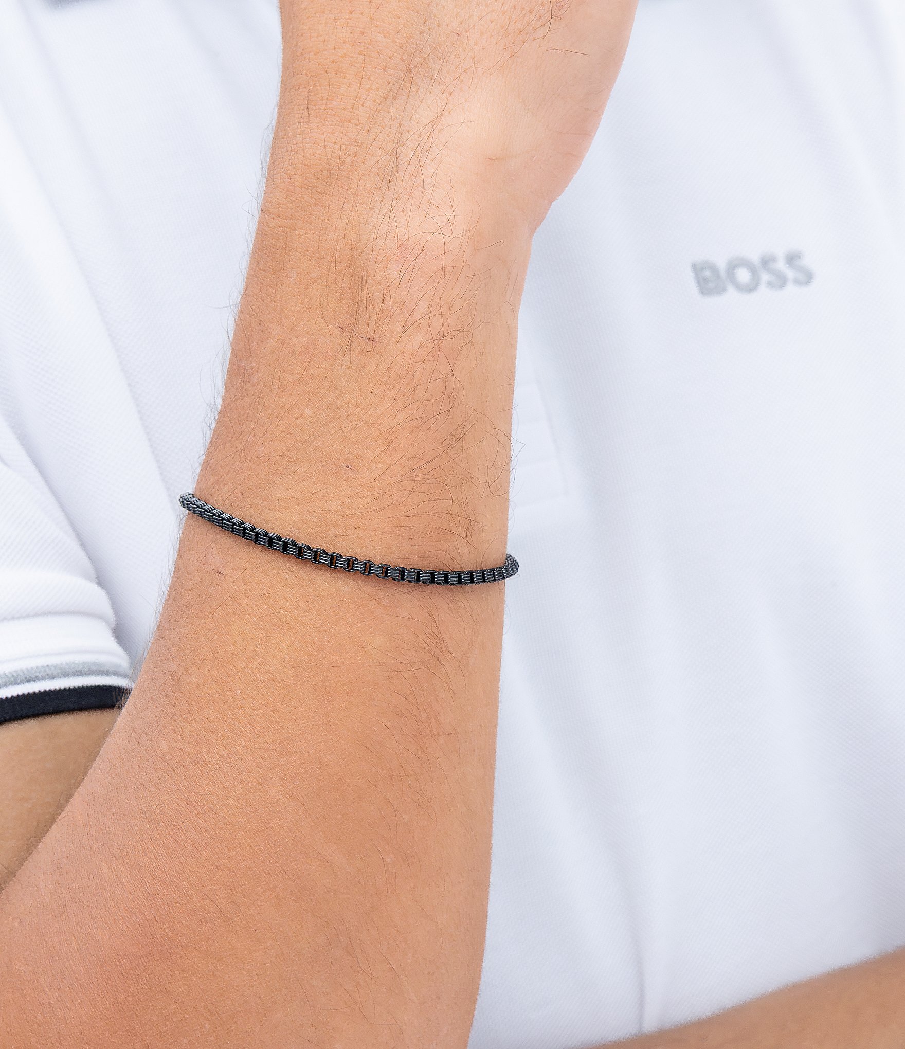 Hugo Boss Men's Liam Stainless Steel Line Bracelet