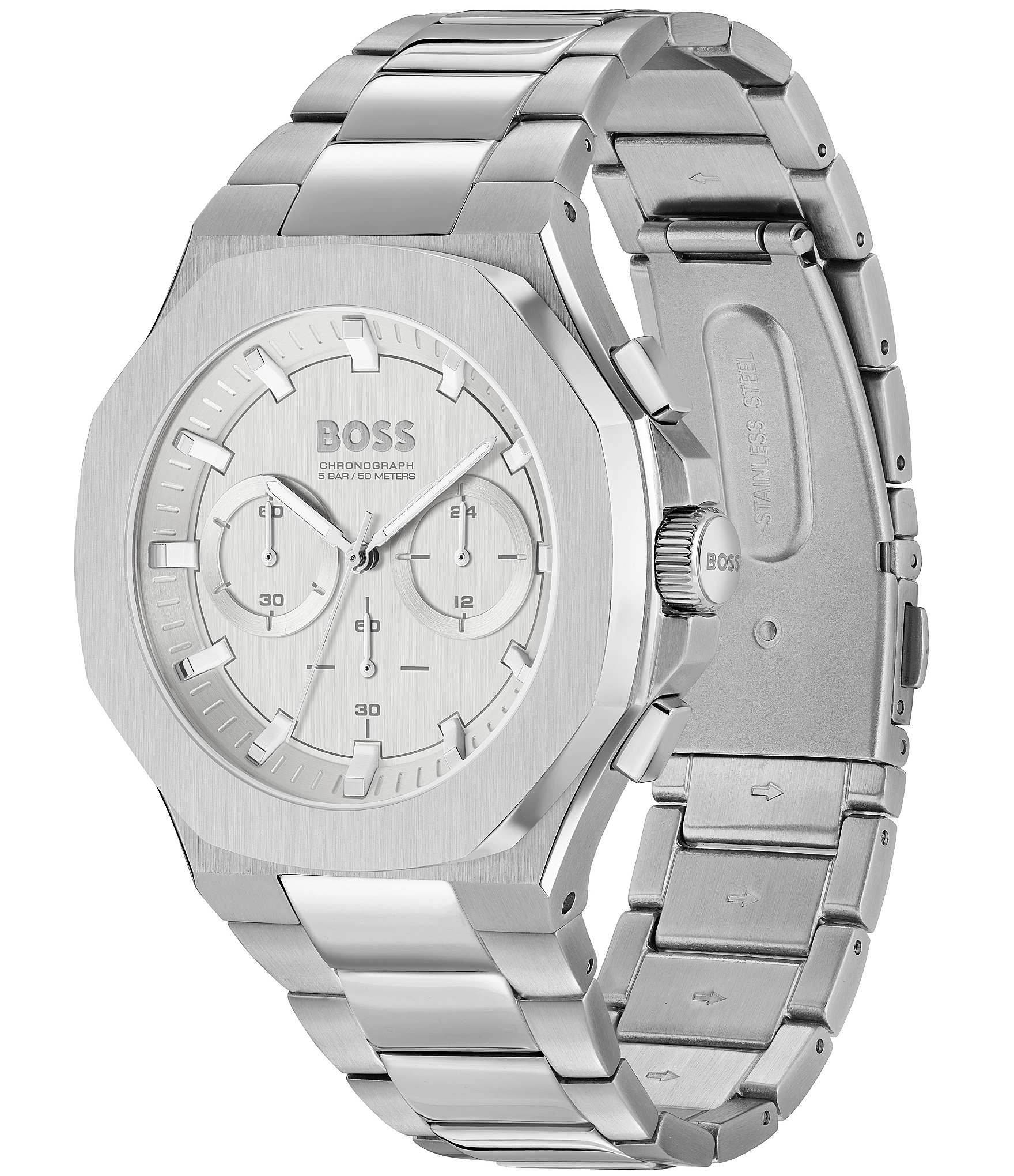 Hugo Boss Men's Taper Chronograph Stainless Steel Bracelet Watch