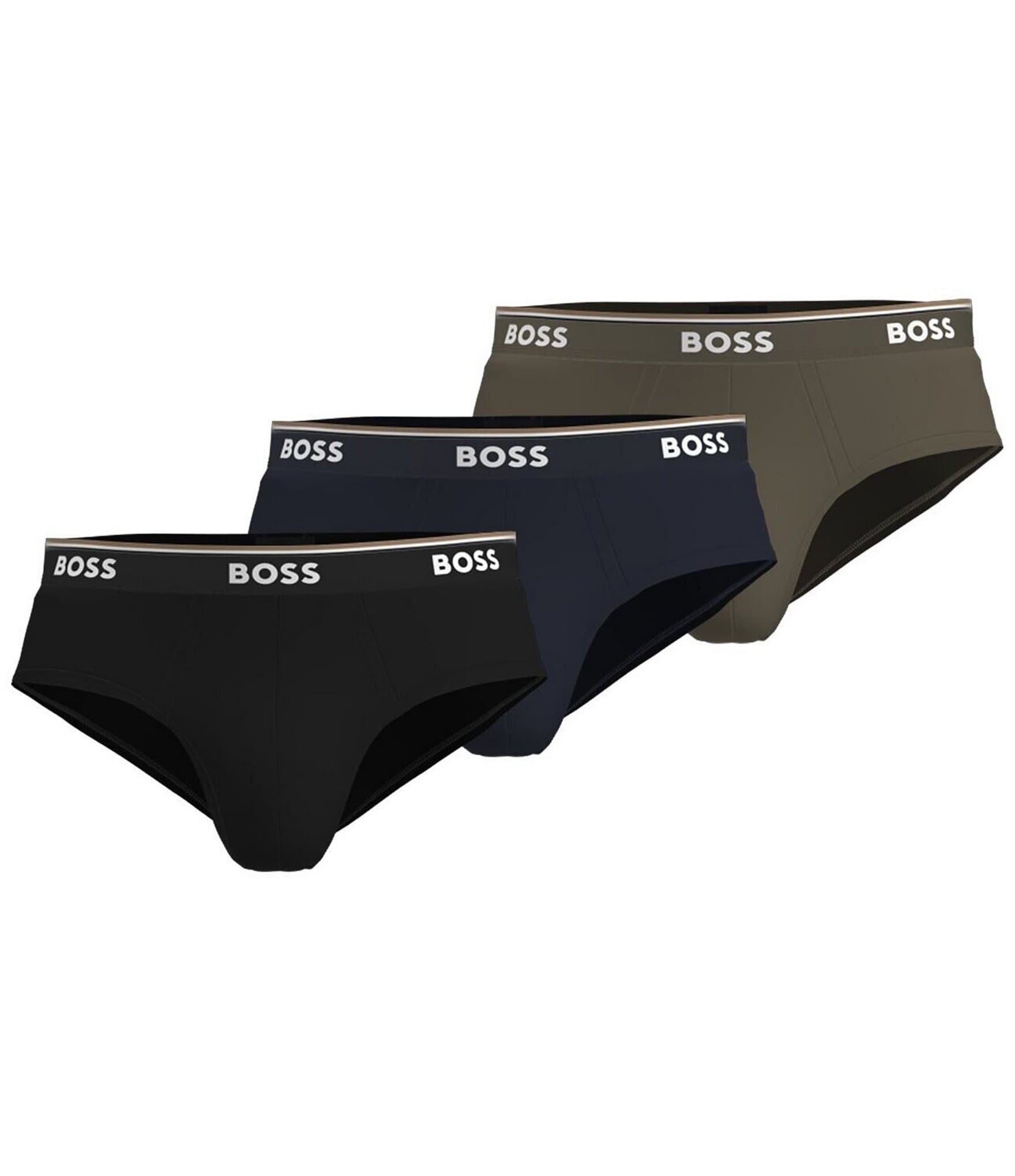 Hugo Boss Power Solid Briefs 3-Pack | Dillard's