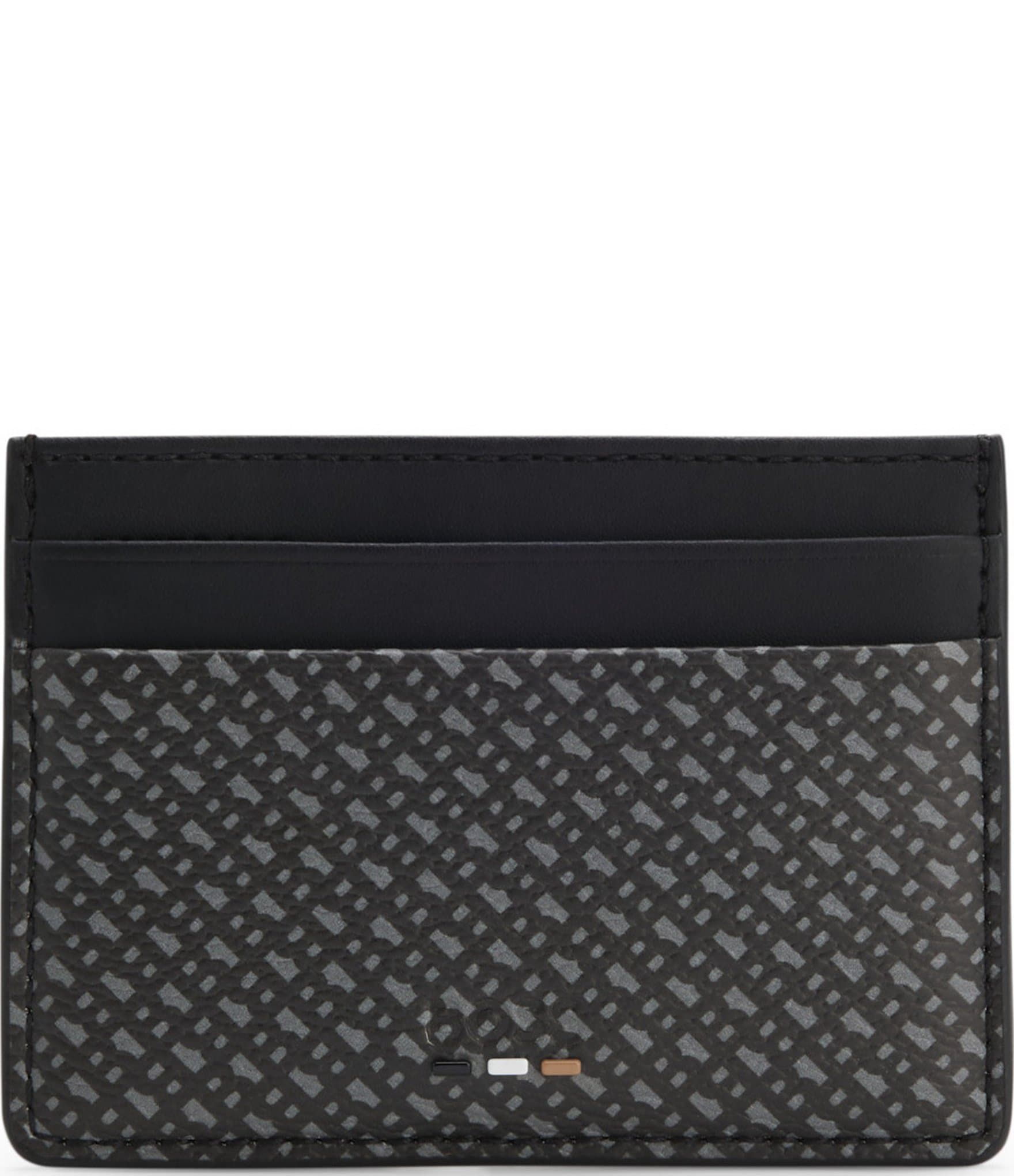 Hugo Boss Ray Allover Logo Print Card Holder