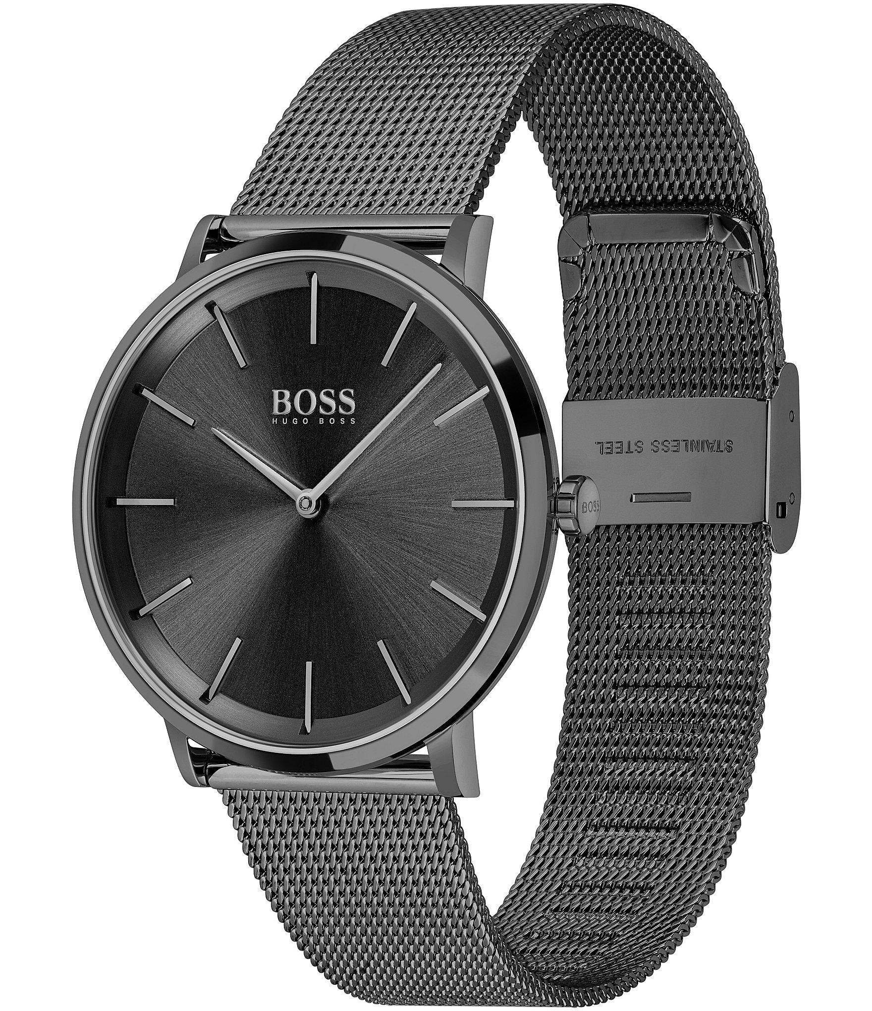 Hugo Boss Skyliner Black Mesh Bracelet Watch