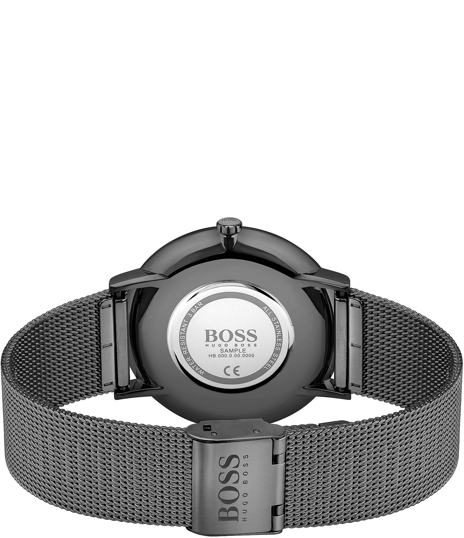 Hugo Boss Skyliner Black Mesh Bracelet Watch