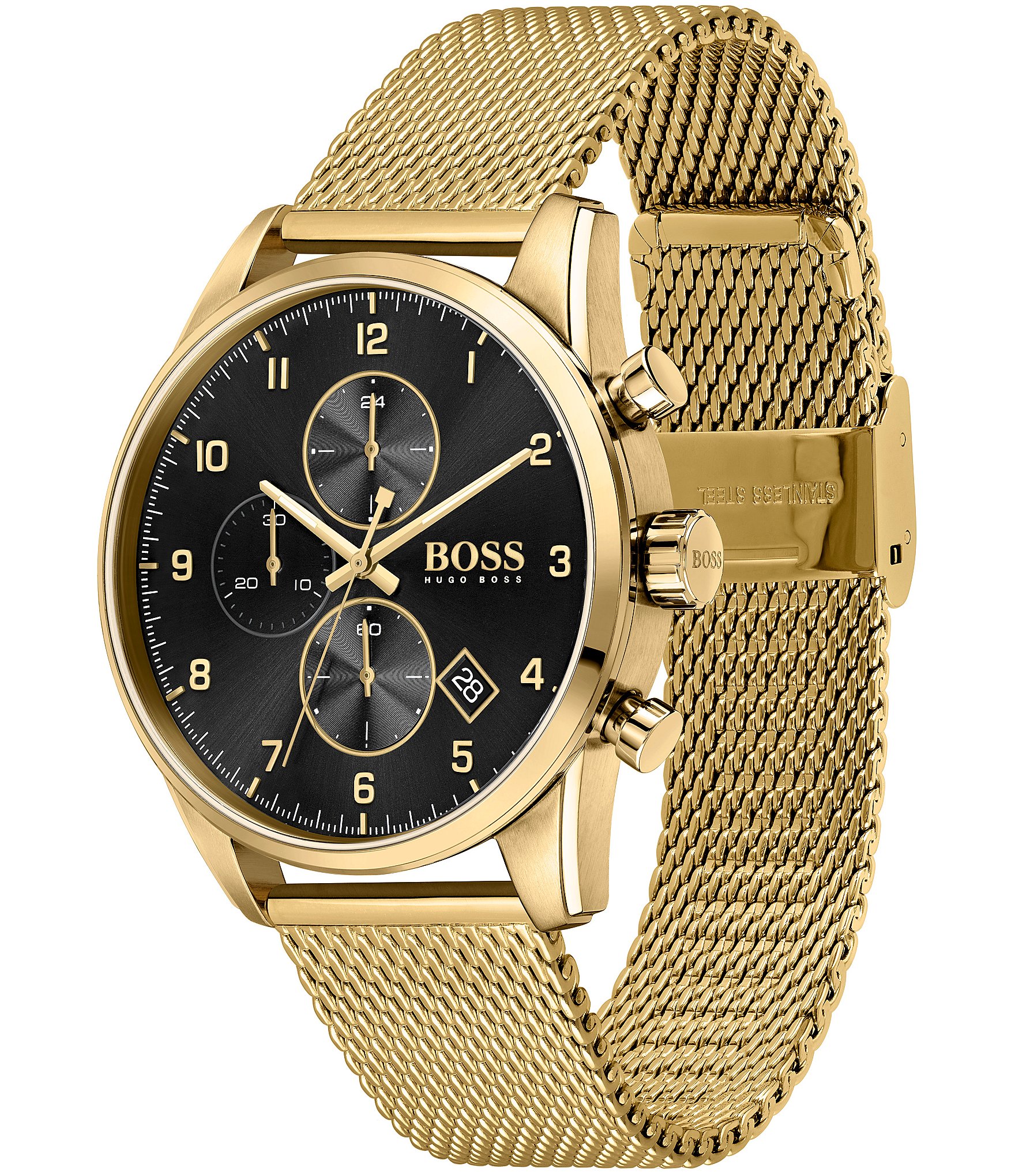 Hugo Boss Men's Skymaster Chronograph Mesh Bracelet Watch