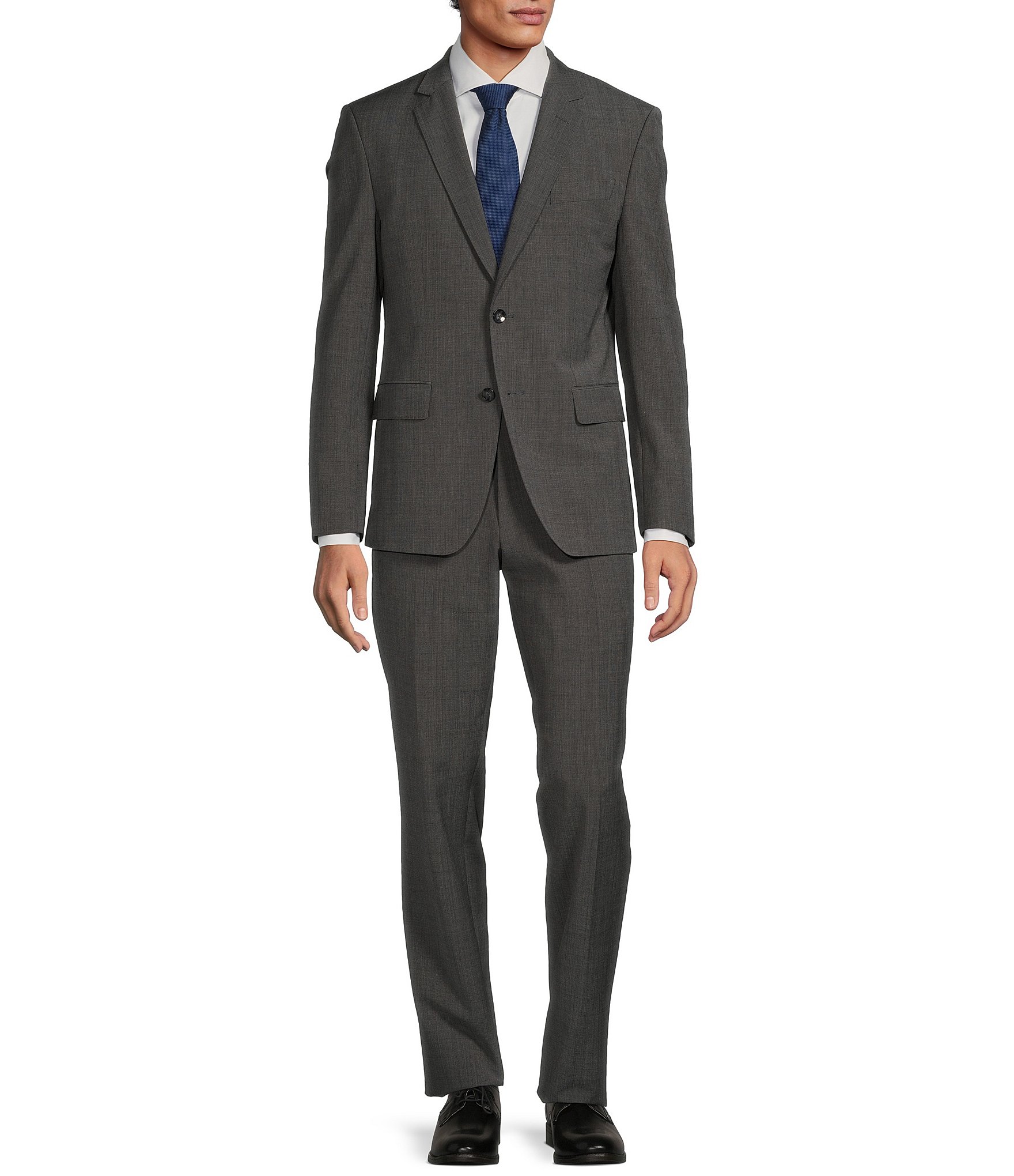 Hugo Boss Slim Fit Flat Front Fancy Pattern 2-Piece Suit | Dillard's