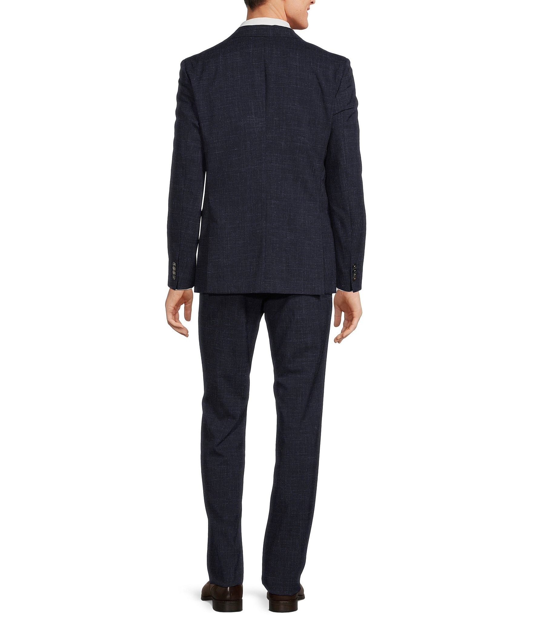 Hugo Boss Slim Fit Flat Front Fancy Pattern 2-Piece Suit