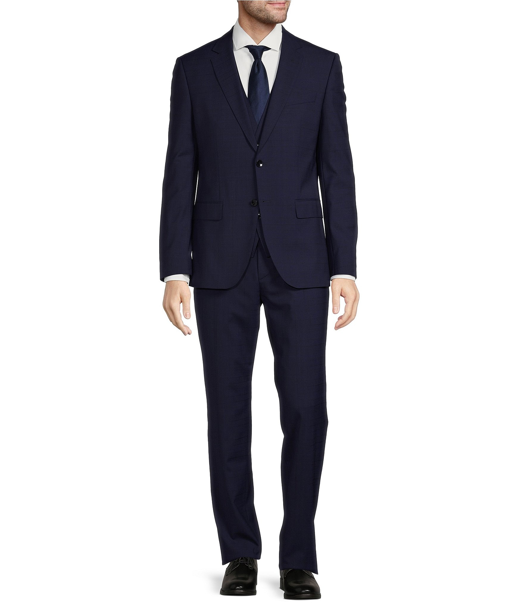 Hugo boss 3 piece suit slim fit best sale