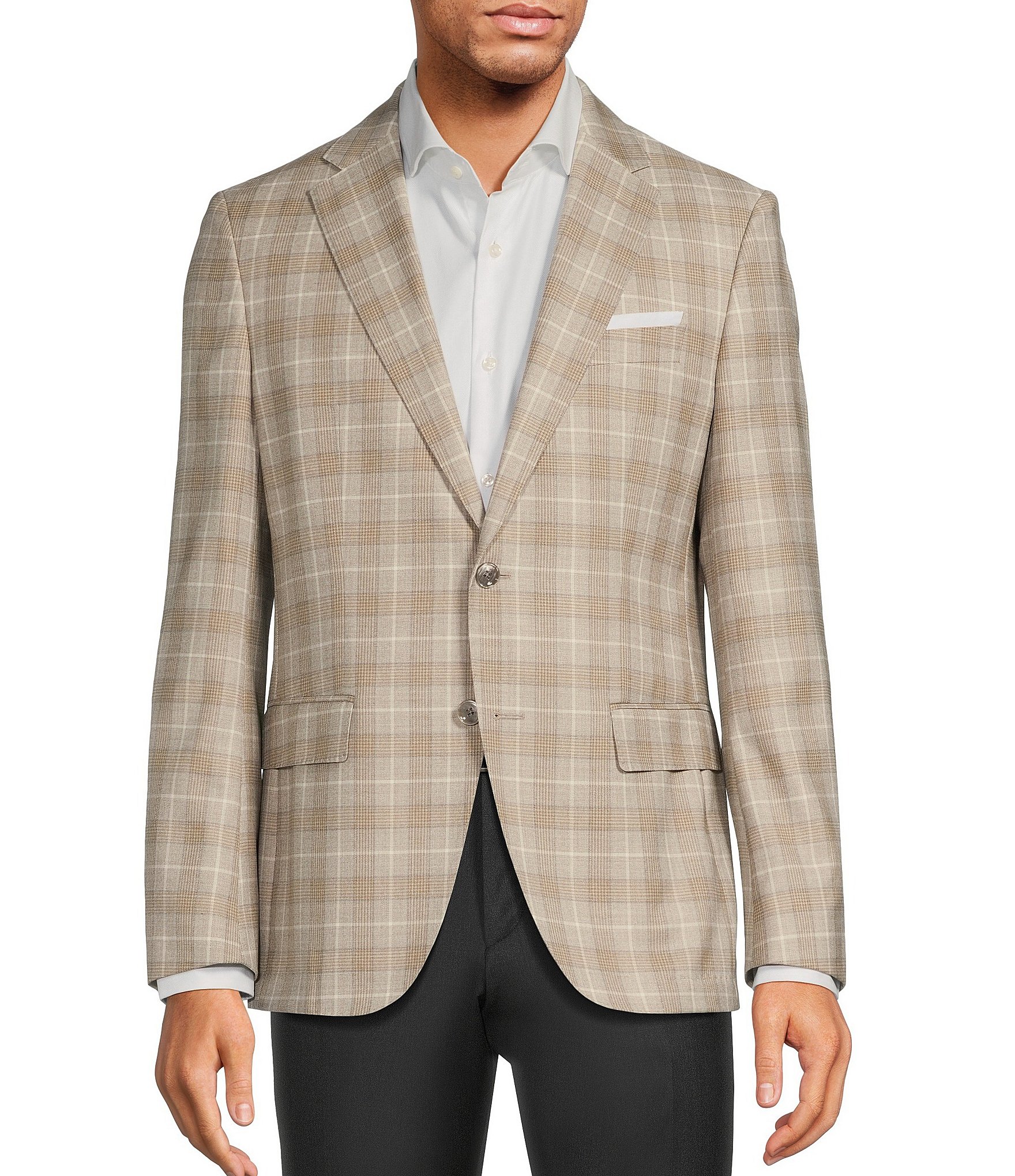 Hugo Boss Slim Fit Plain Check Pattern Sport Coat | Dillard's