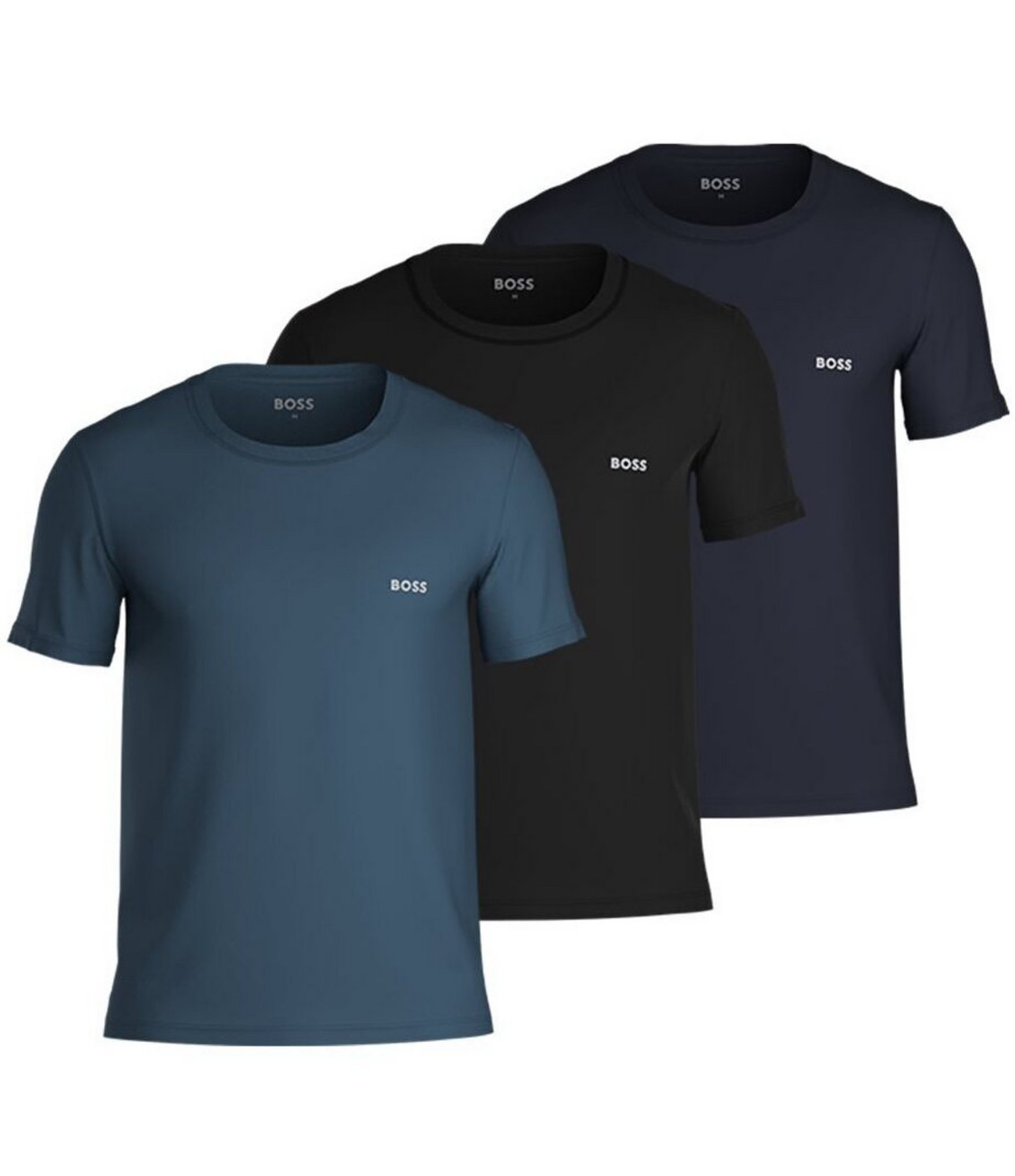 Hugo Boss Solid Crew Neck Classic Undershirts 3-Pack | Dillard's