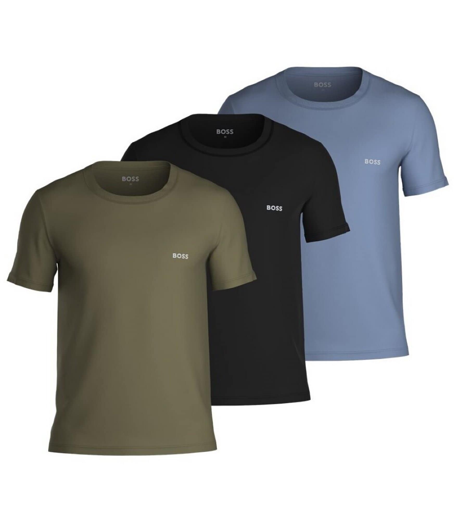 Hugo Boss Solid Crew Neck Classic Undershirts 3 Pack Dillard s