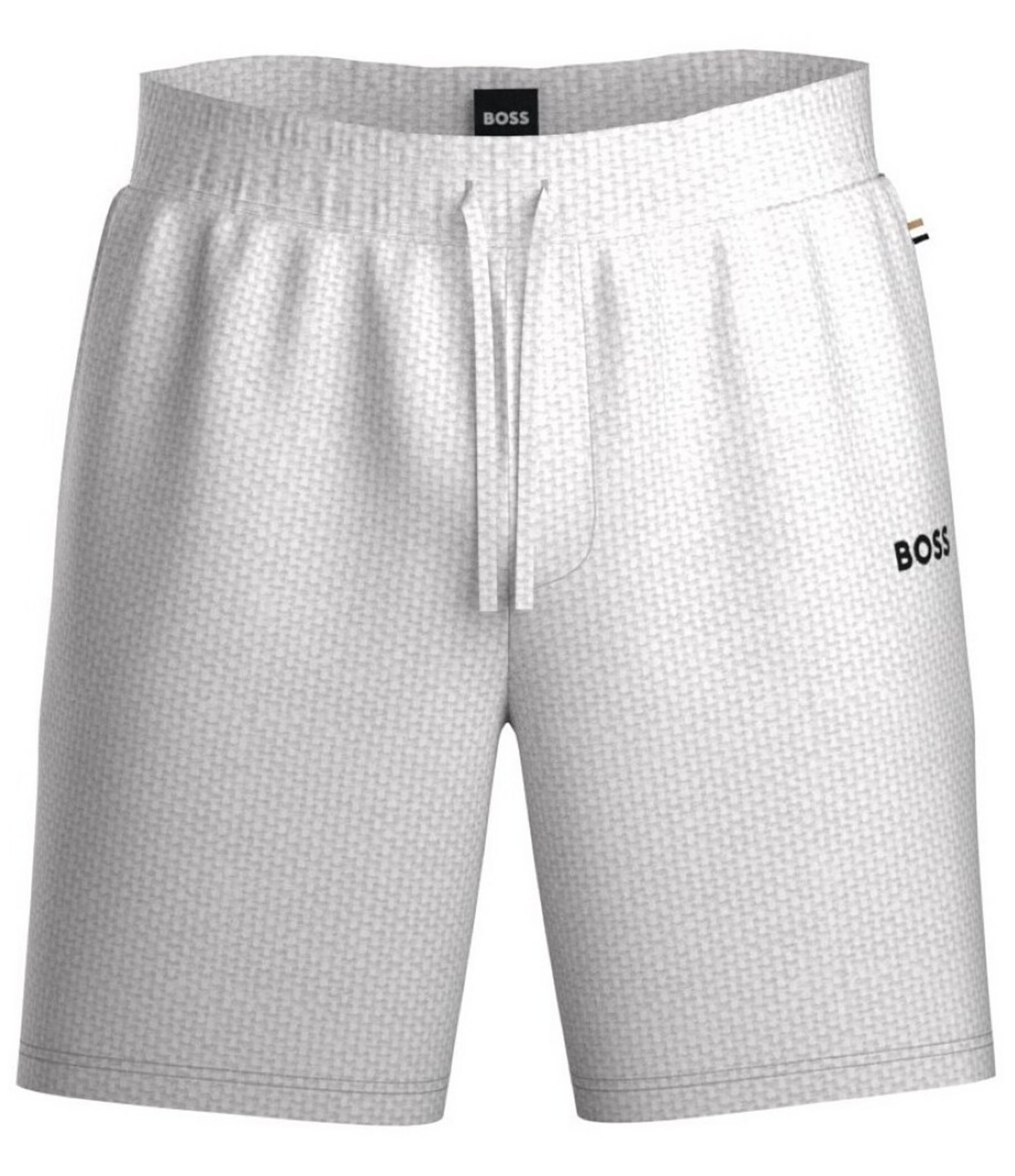 Hugo Boss Waffle-Knit 8#double; Inseam Lounge Shorts