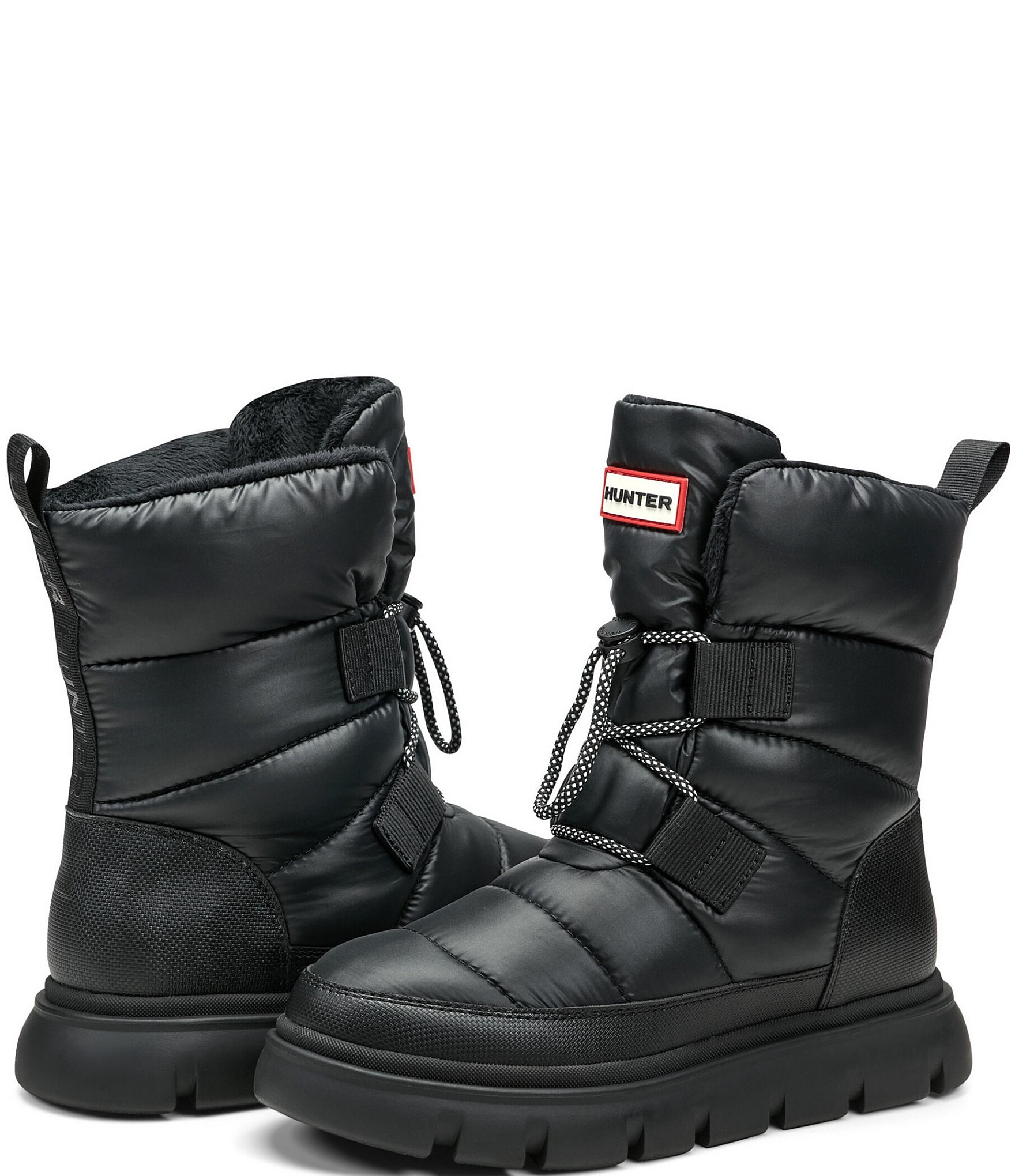 Hunter Women's Moon Waterproof Puffy Lace Up Boots