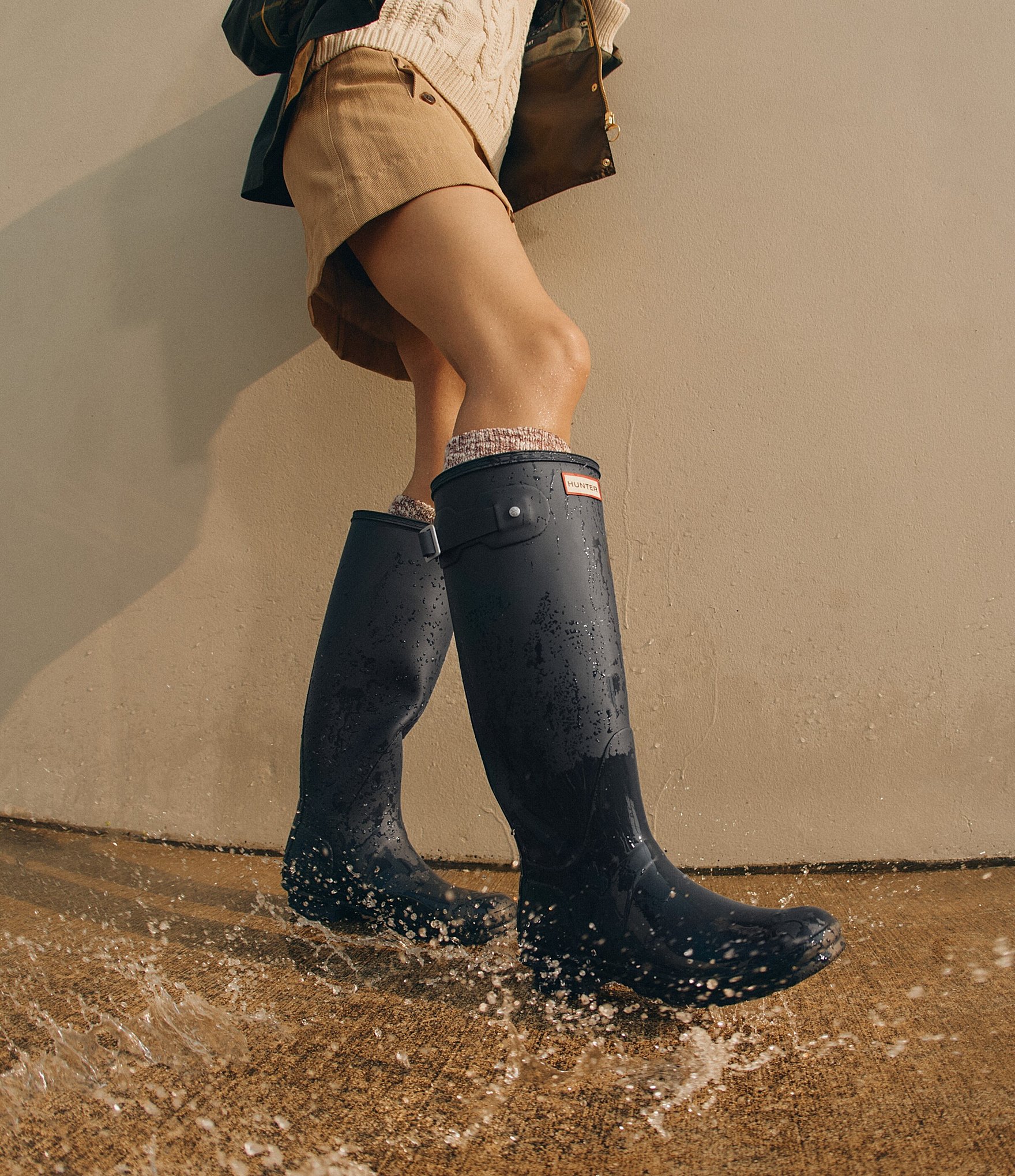 Hunter Women's Original Matte Buckle Strap Rain Boots