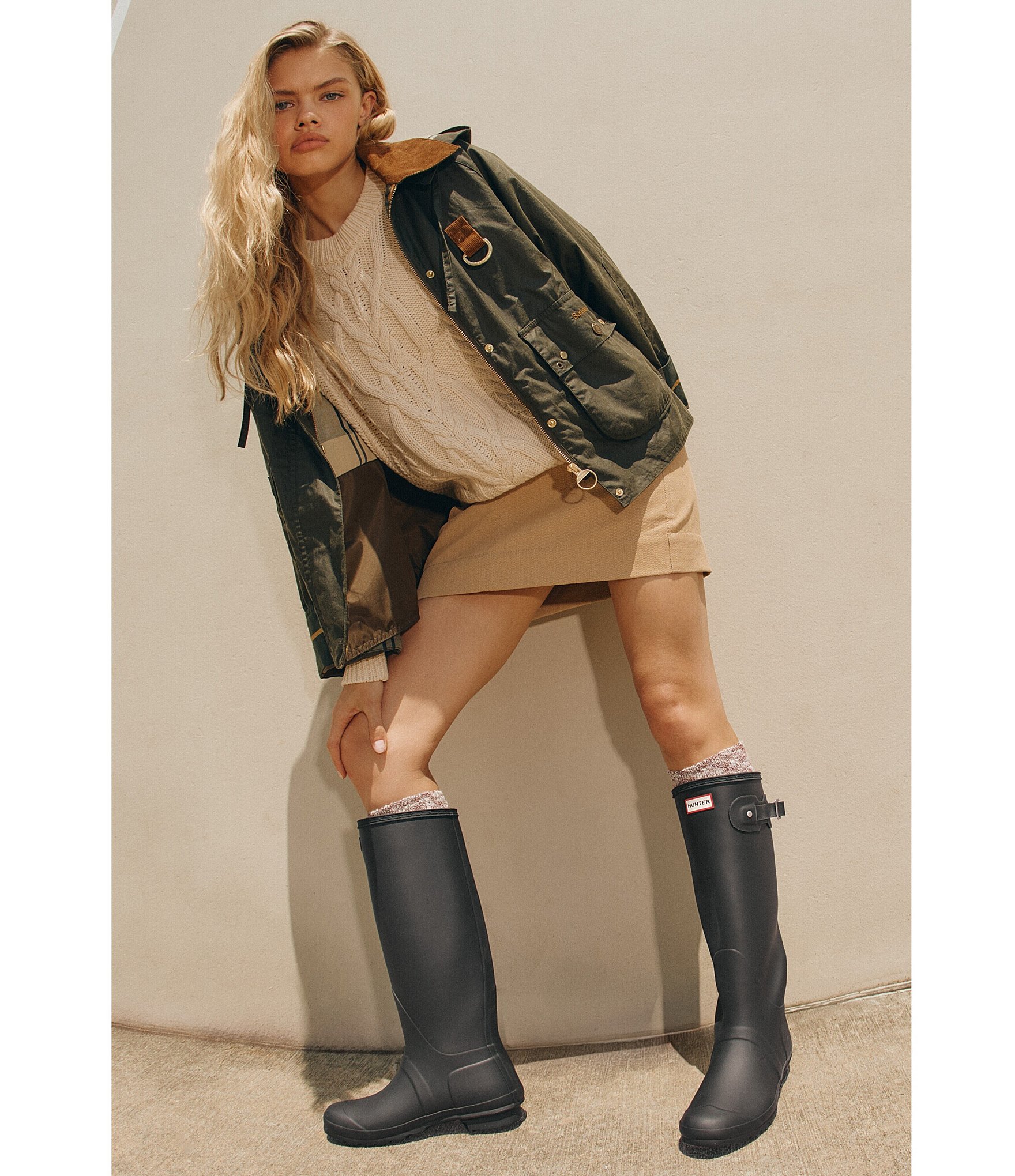 Hunter Women's Original Matte Buckle Strap Rain Boots