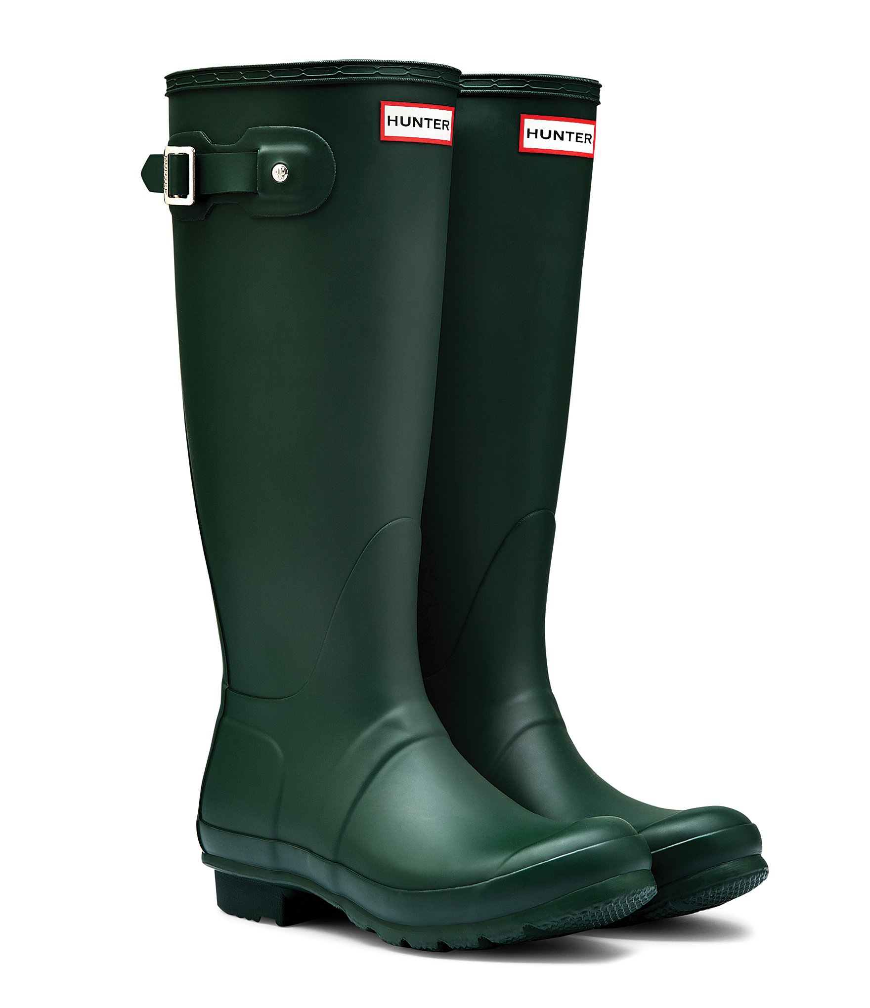 Hunter Women's Original Matte Buckle Strap Rain Boots