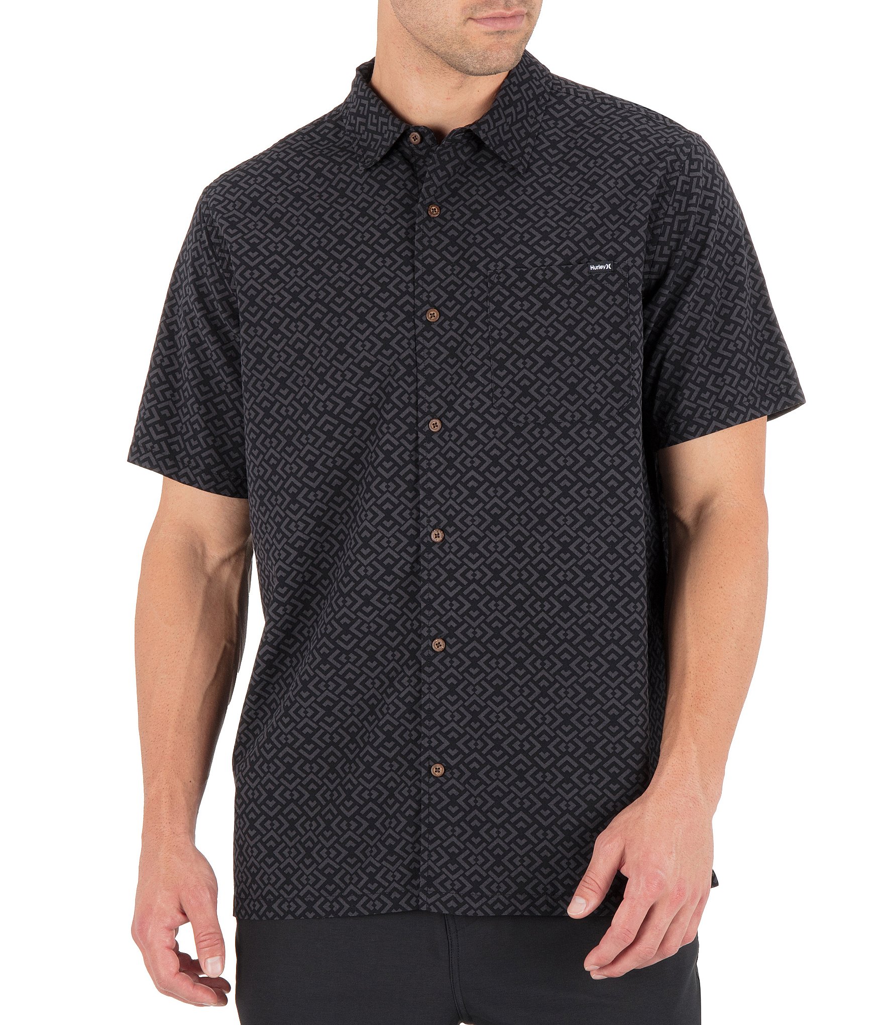 Hurley Aero Printed Short Sleeve Woven Shirt