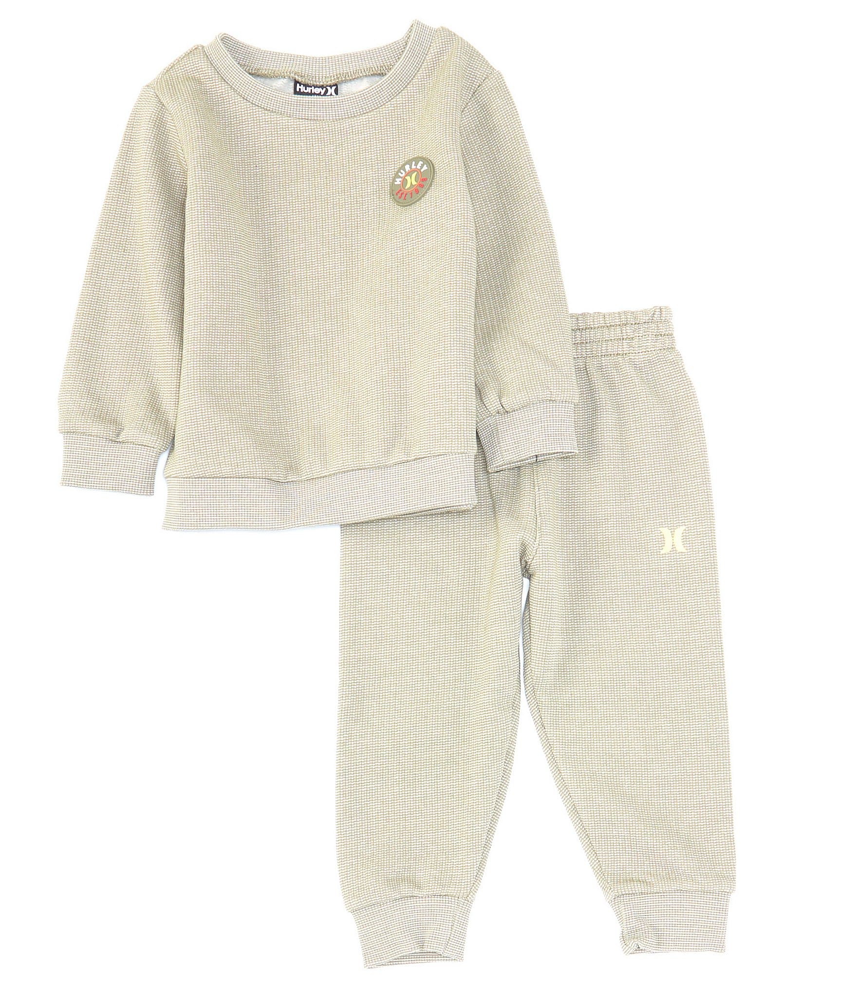 Hurley Baby Boys 12-24 Months Ribbed Knit Crew Neck Pullover & Jogger ...