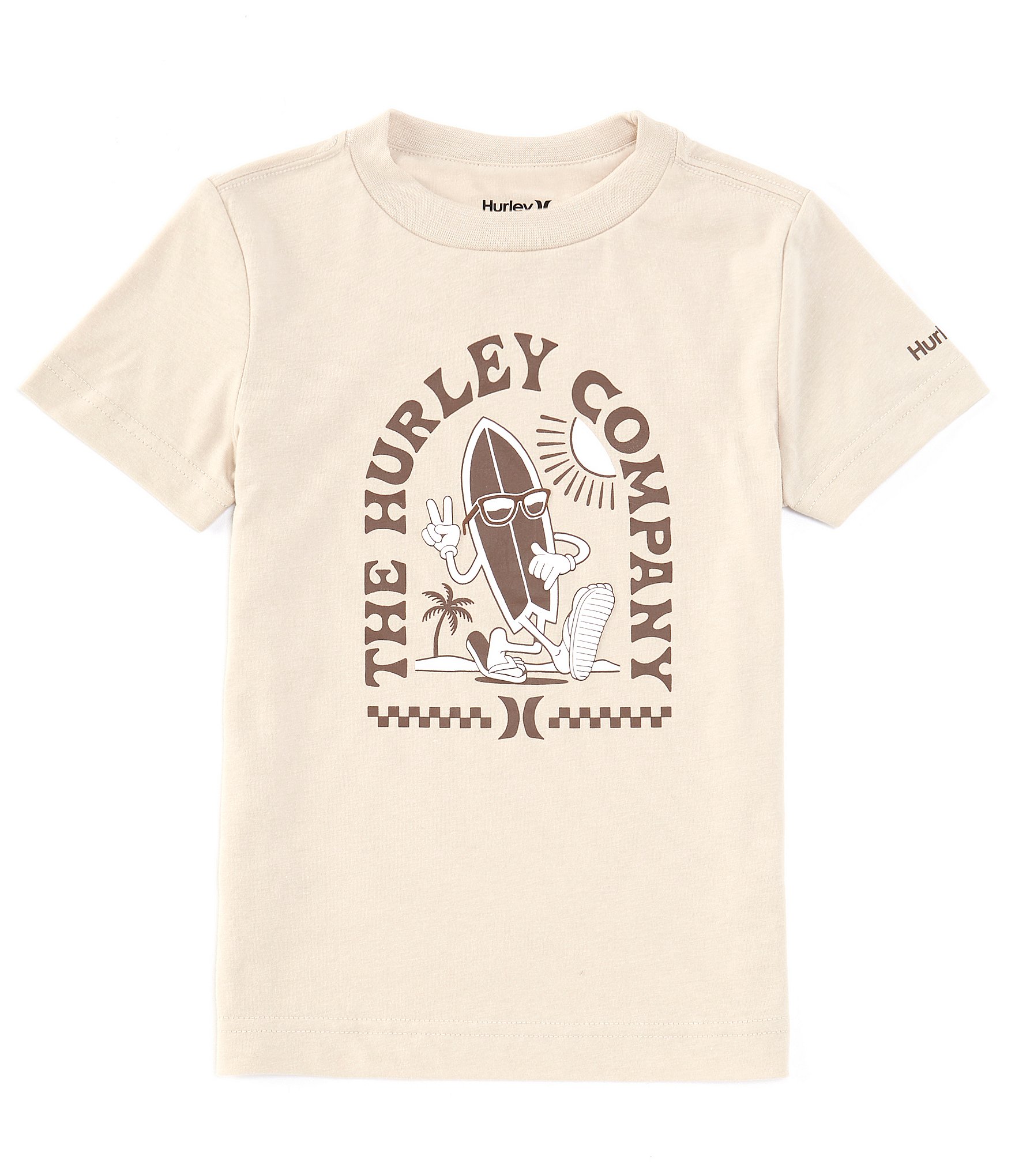 Hurley Big Boys 8-20 Short Sleeve Board Dude Graphic T-Shirt