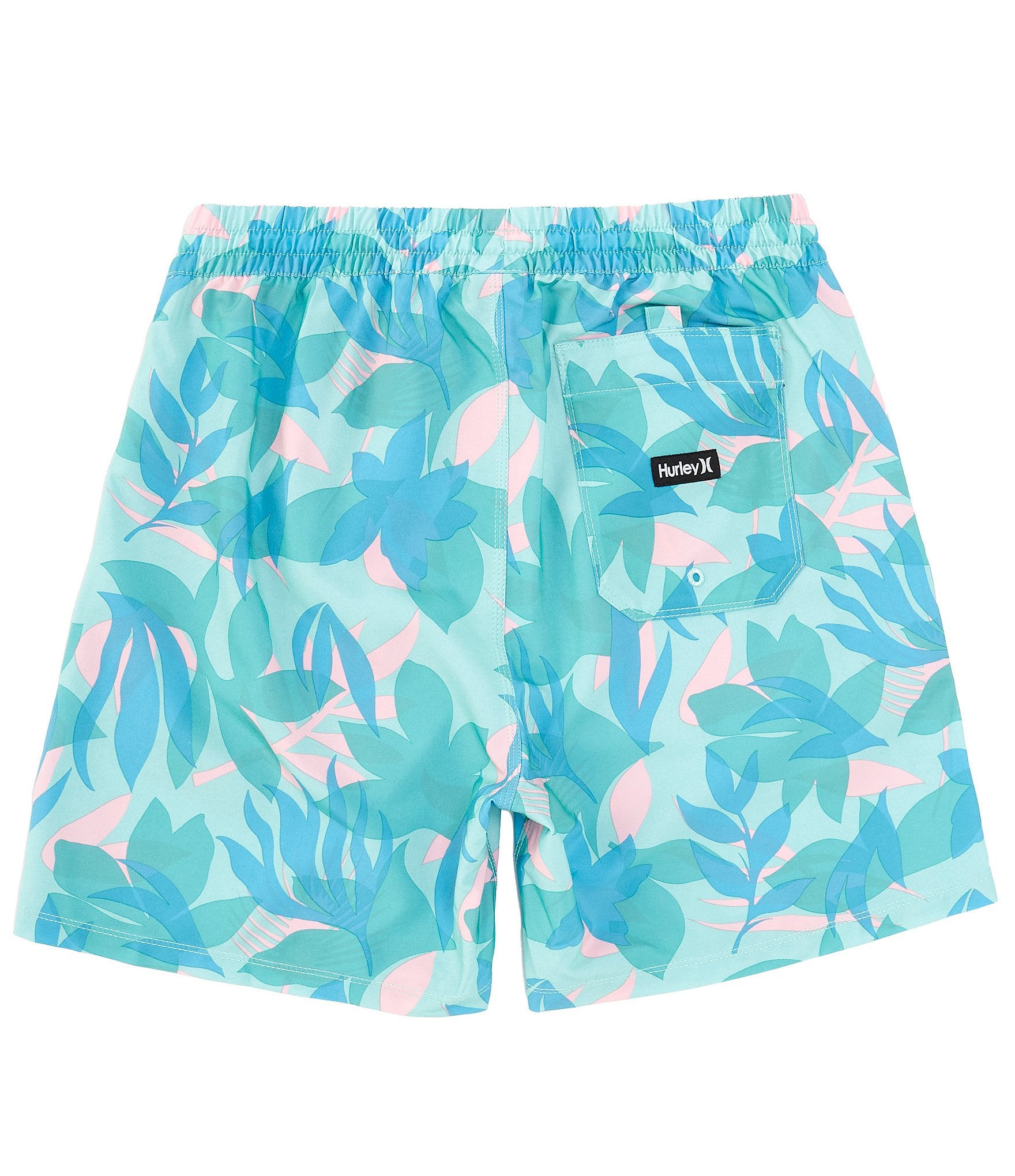 Hurley Cannonball Tropical Print 17#double; Outseam Volley Shorts