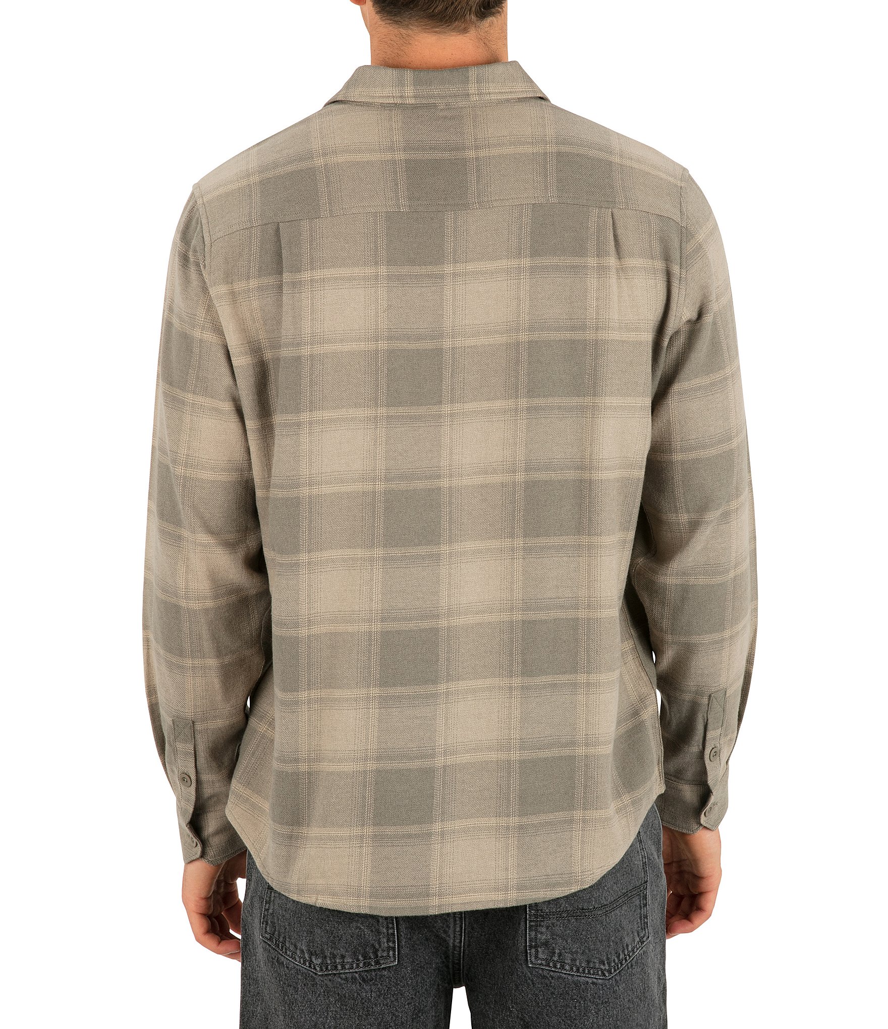 Hurley Eugene Plaid Twisted Yarn-Dyed-Flannel Shirt