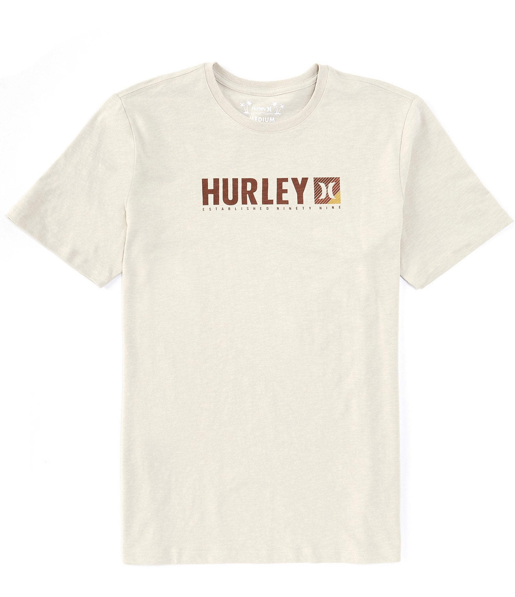 Hurley Everyday H2O-Dri Lined Slub Short Sleeve Graphic Logo T-Shirt