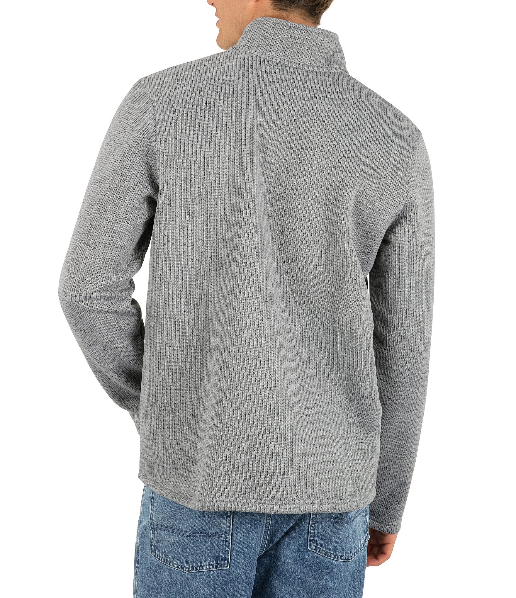 Hurley Fairmont Mock Neck Rib-Knit Polar Fleece Pullover