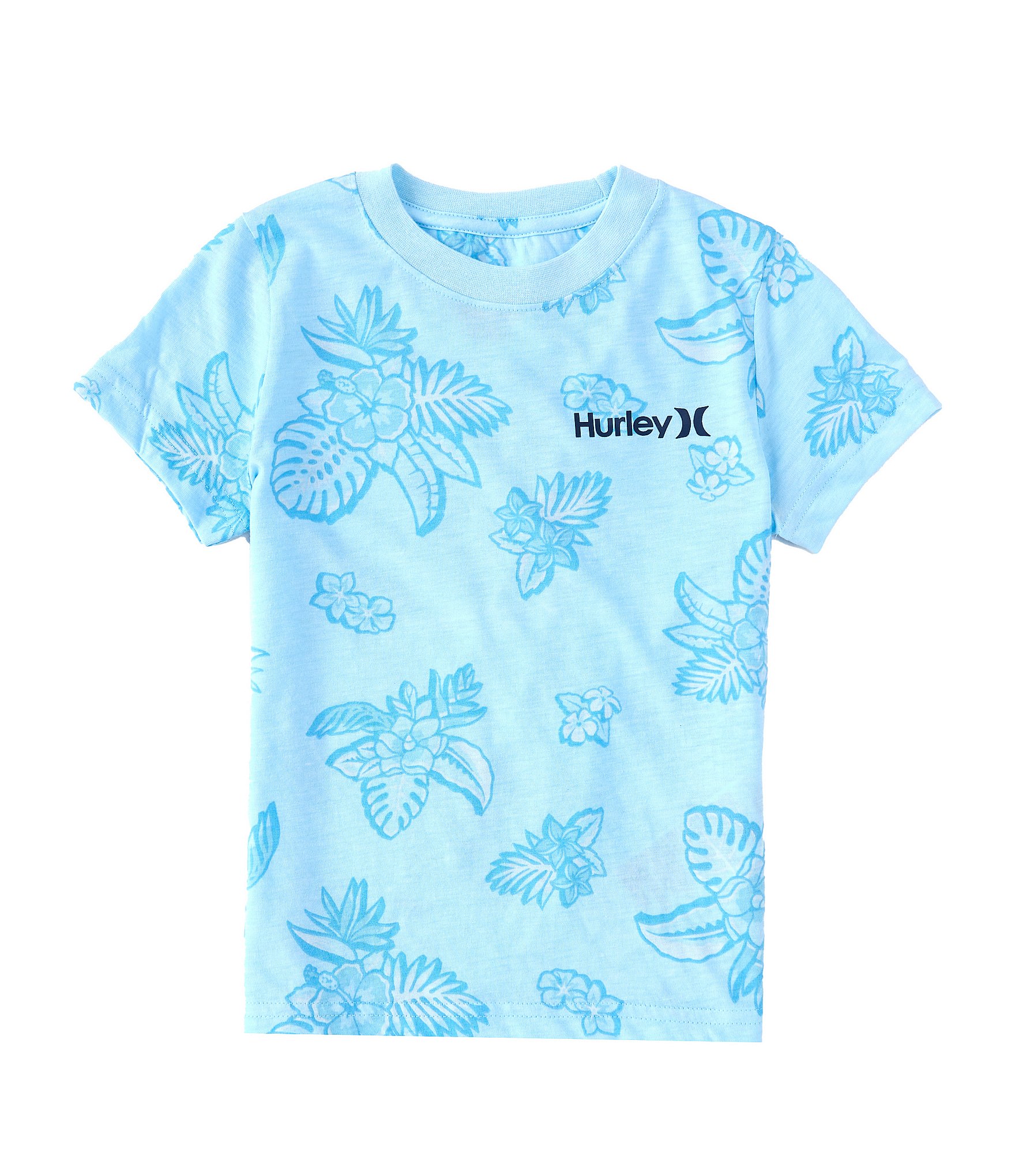 Hurley Little Boys 2T-7 Short Sleeve Mono Floral T-Shirt | Dillard's