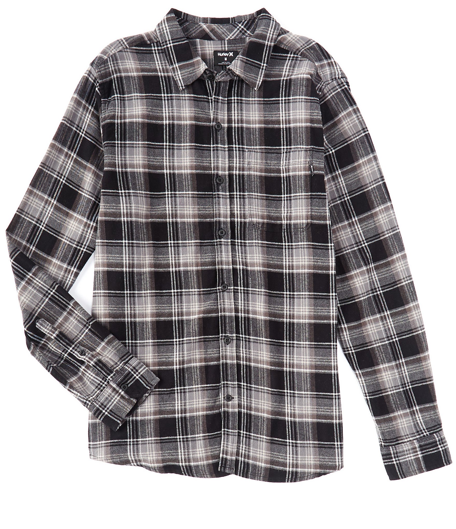 Hurley Portland Long-Sleeve Printed Flannel Shirt | Dillard's