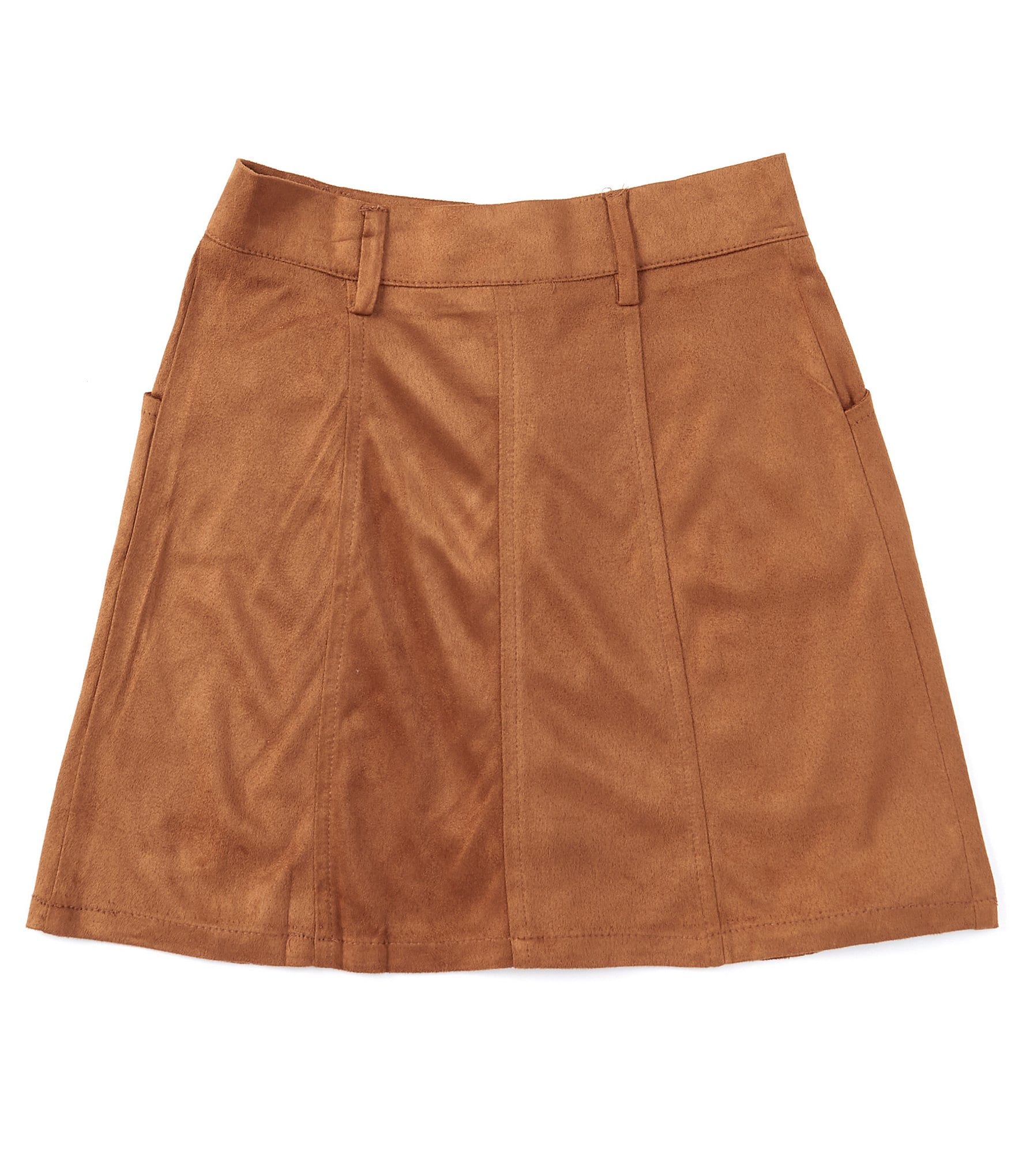 I.N. Girl Big Girls 7-16 Faux-Suede Skirt