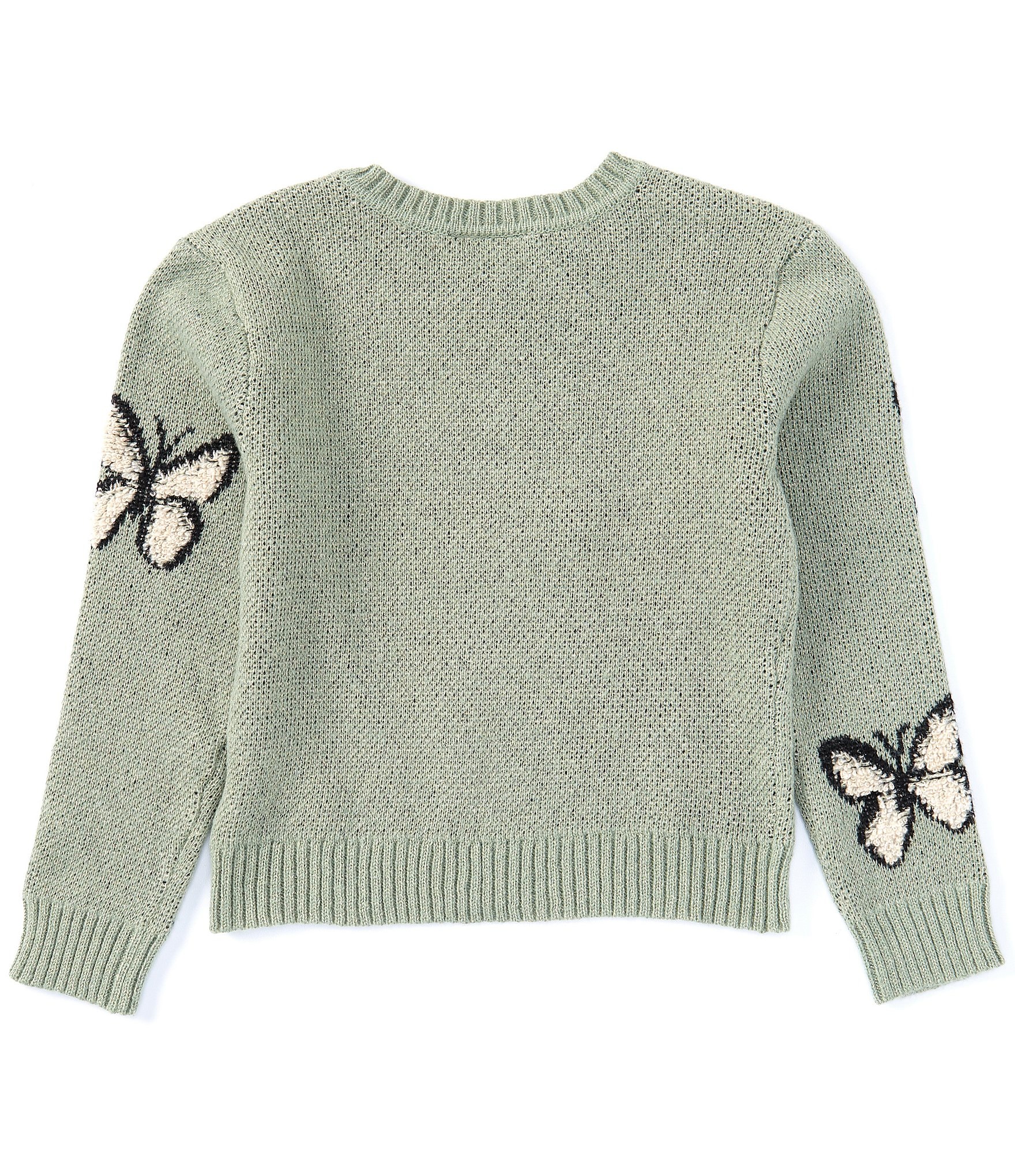 I.N. Girl Big Girls 7-16 Long-Sleeve Butterfly Sweater