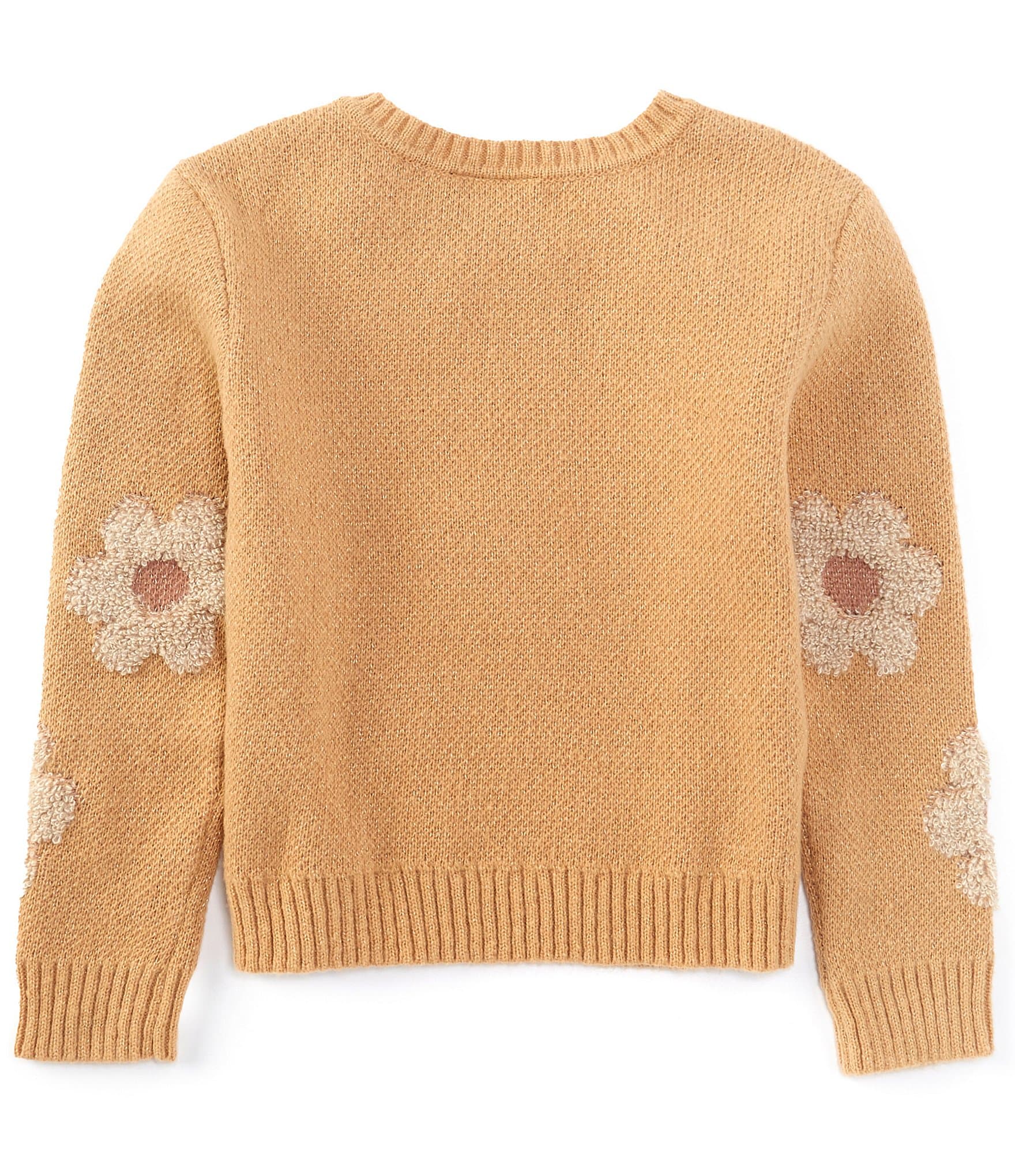 I.N. Girl Big Girls 7-16 Long Sleeve Daisy Sweater