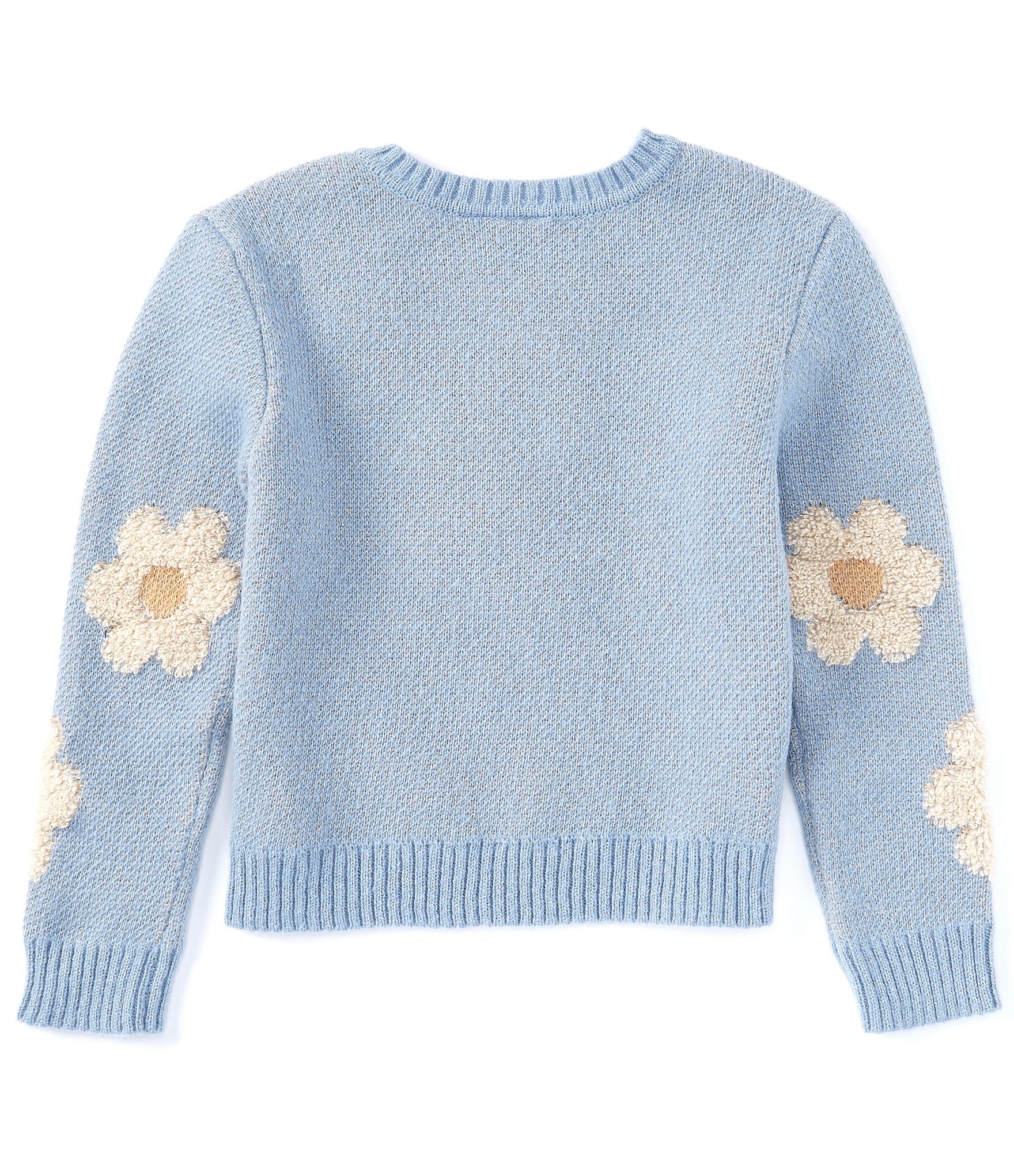 I.N. Girl Big Girls 7-16 Long Sleeve Daisy Sweater