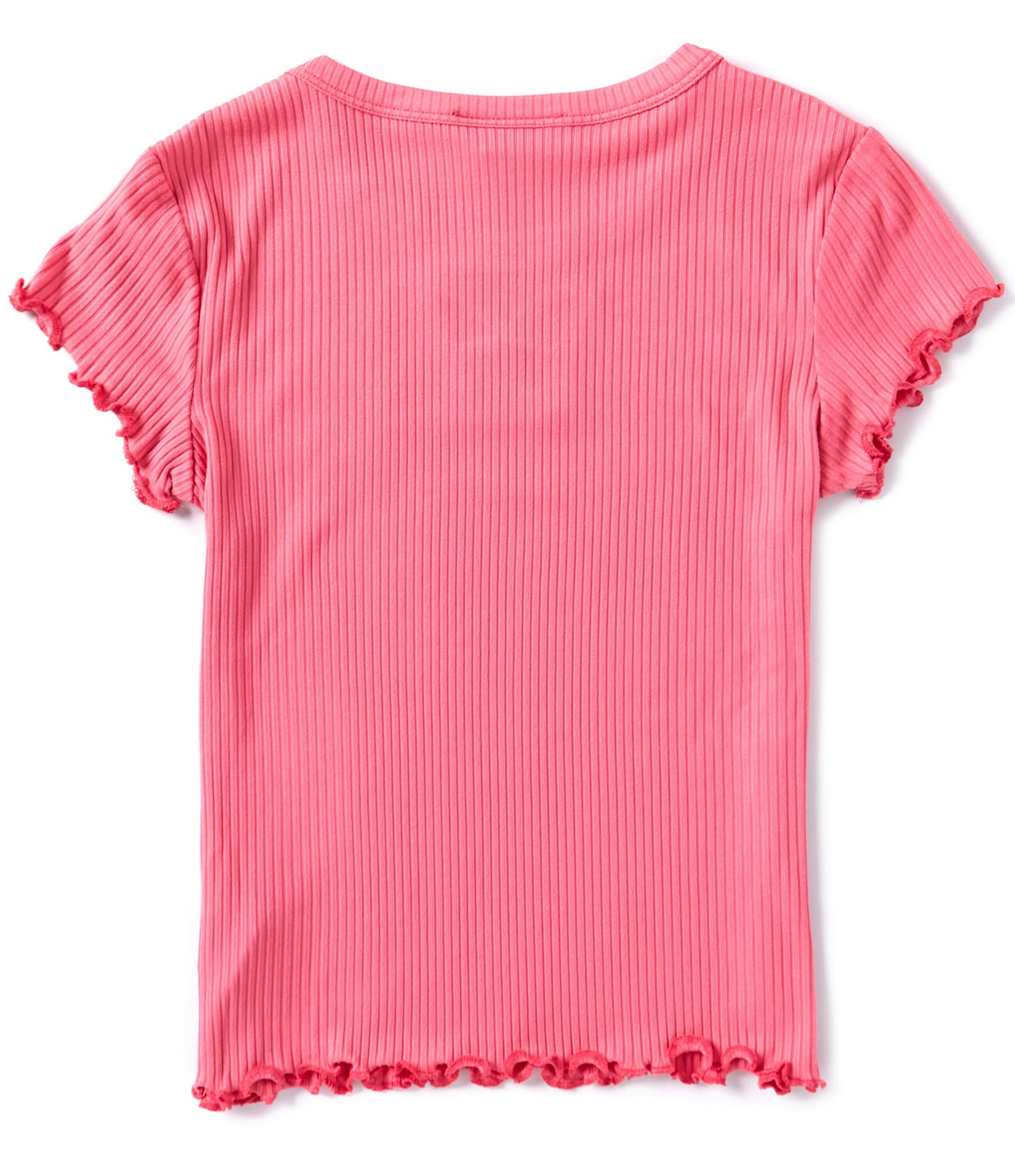 I.N. Girl Big Girls 7-16 Short Sleeve Butterfly Cutout Rib-Knit T-Shirt