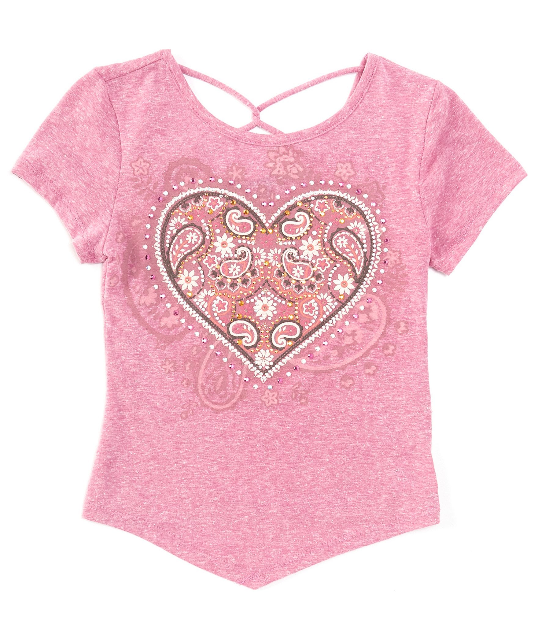 I.N. Girl Big Girls 7-16 Short-Sleeve Embellished T-Shirt