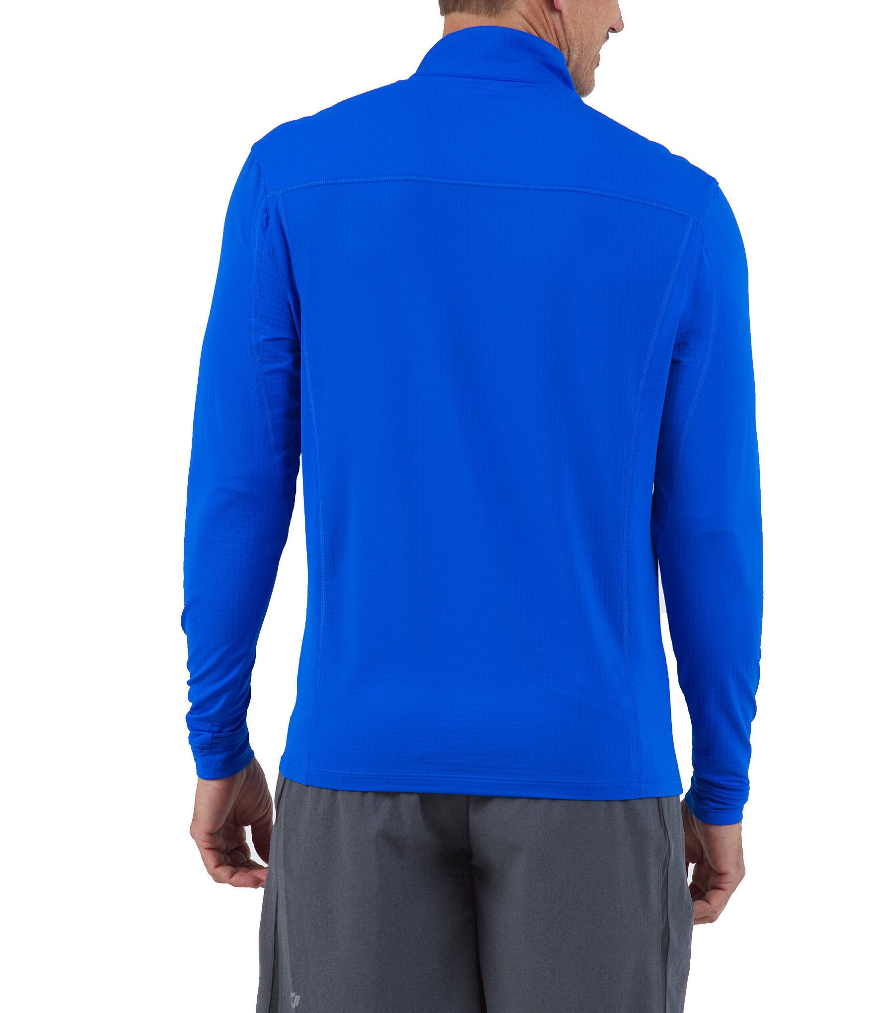 IBKUL Long-Sleeve UPF Mockneck Pullover