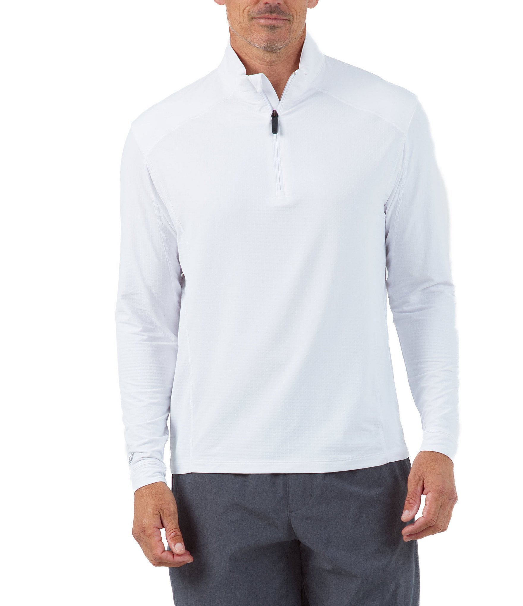 IBKUL Long-Sleeve UPF Mockneck Pullover