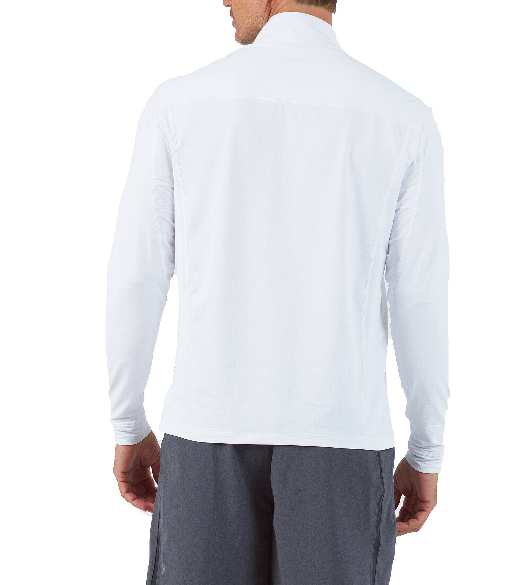 IBKUL Long-Sleeve UPF Mockneck Pullover