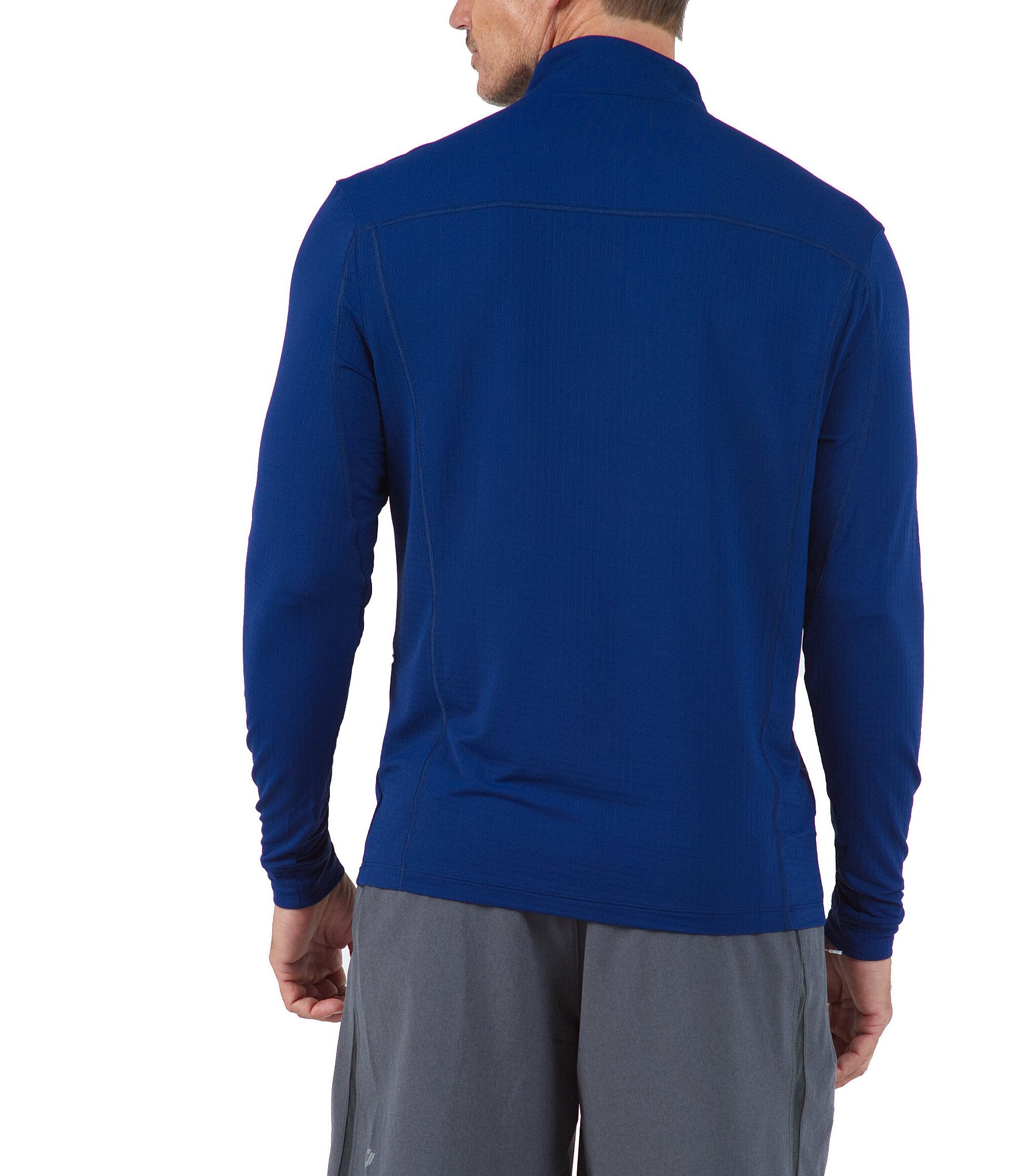 IBKUL Long-Sleeve UPF Mockneck Pullover