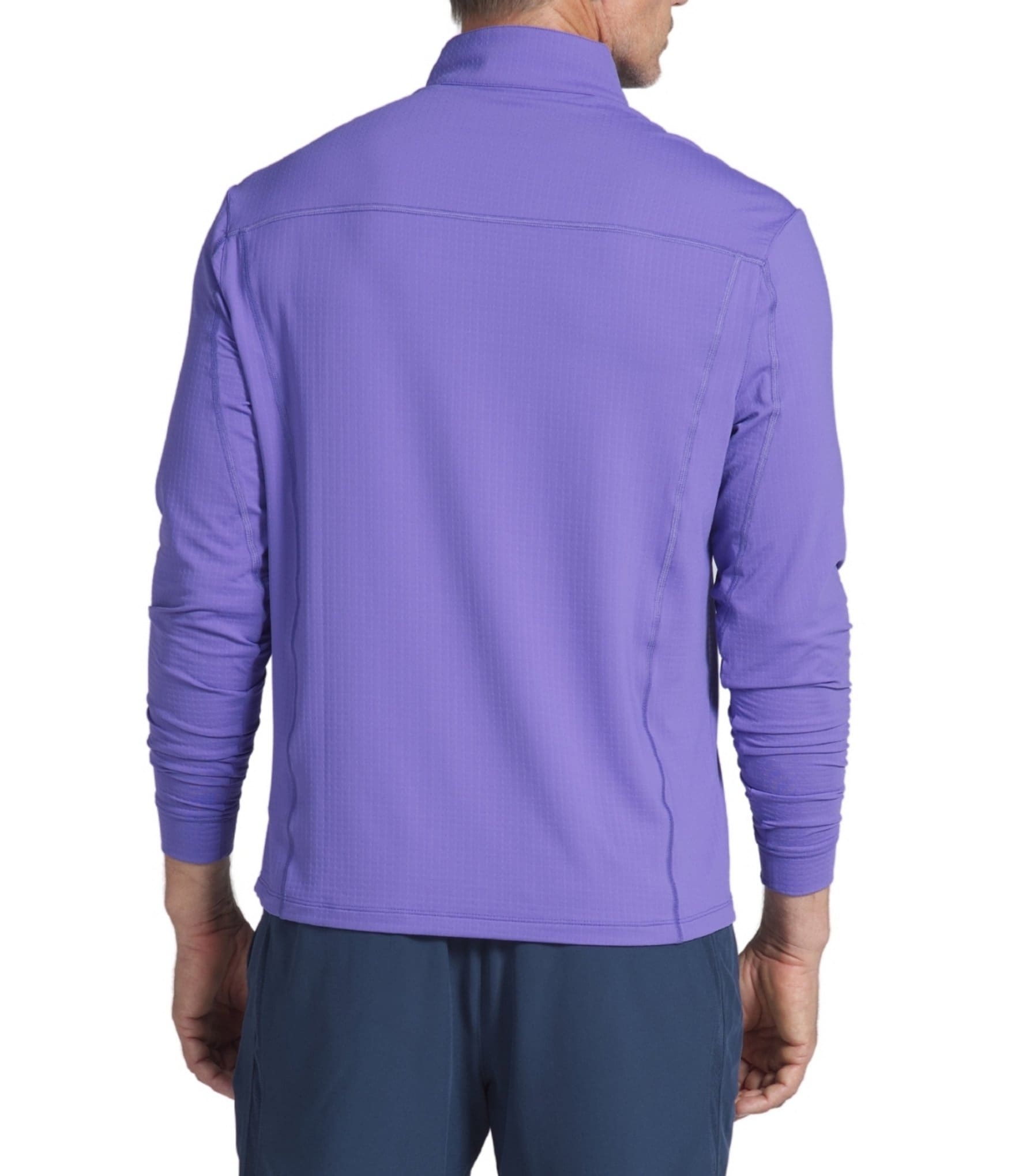 IBKUL Long-Sleeve UPF Mockneck Pullover